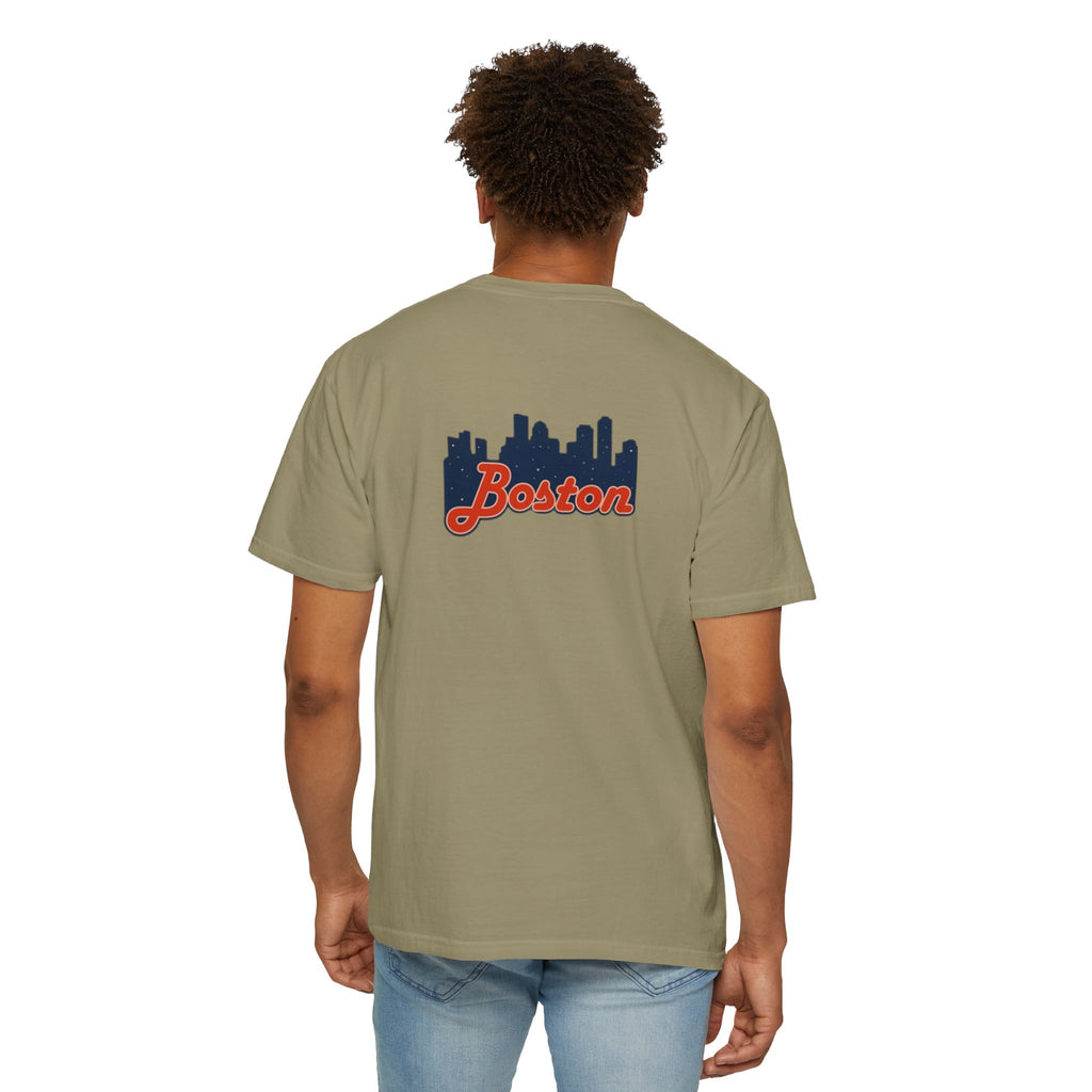 Boston Skyline T-Shirt — Retro Script City Tee