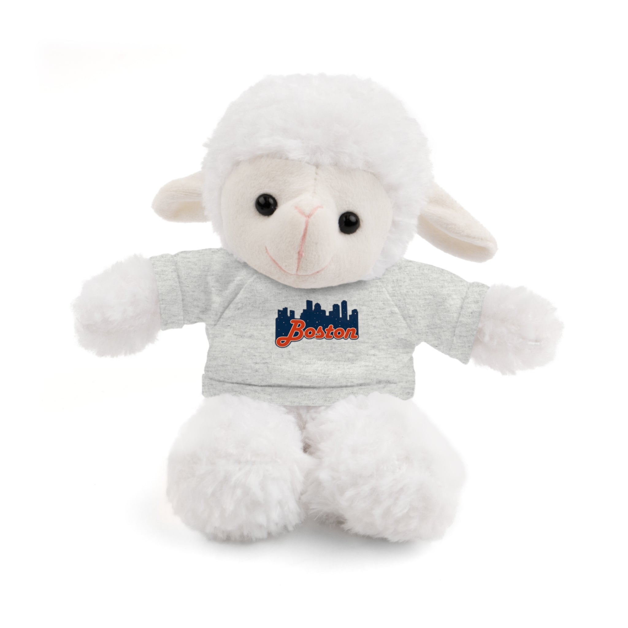 Boston Skyline Teddy Bear with 'Boston' Tee — Plush Souvenir Gift