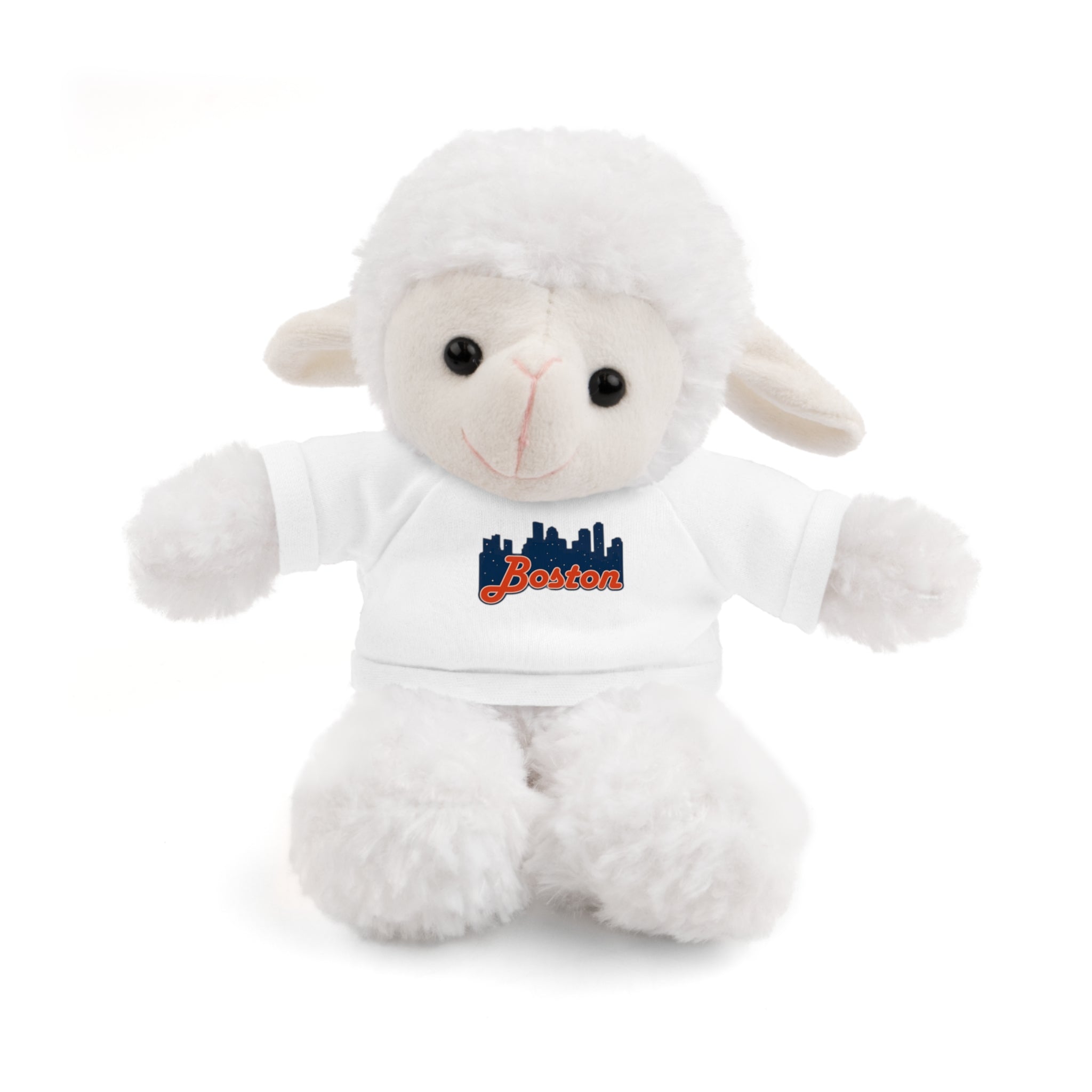 Boston Skyline Teddy Bear with 'Boston' Tee — Plush Souvenir Gift