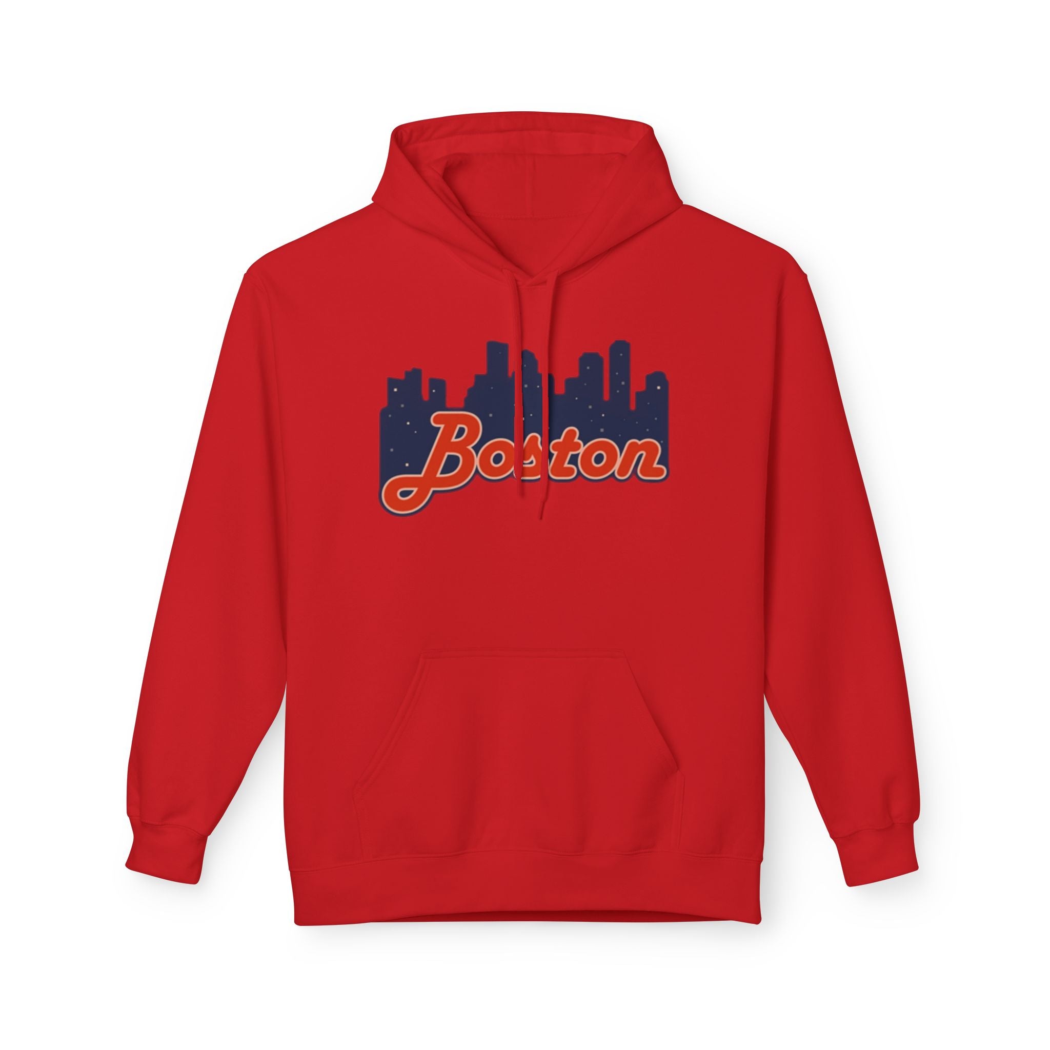 Boston Skyline Hoodie – Retro Script City Sweatshirt
