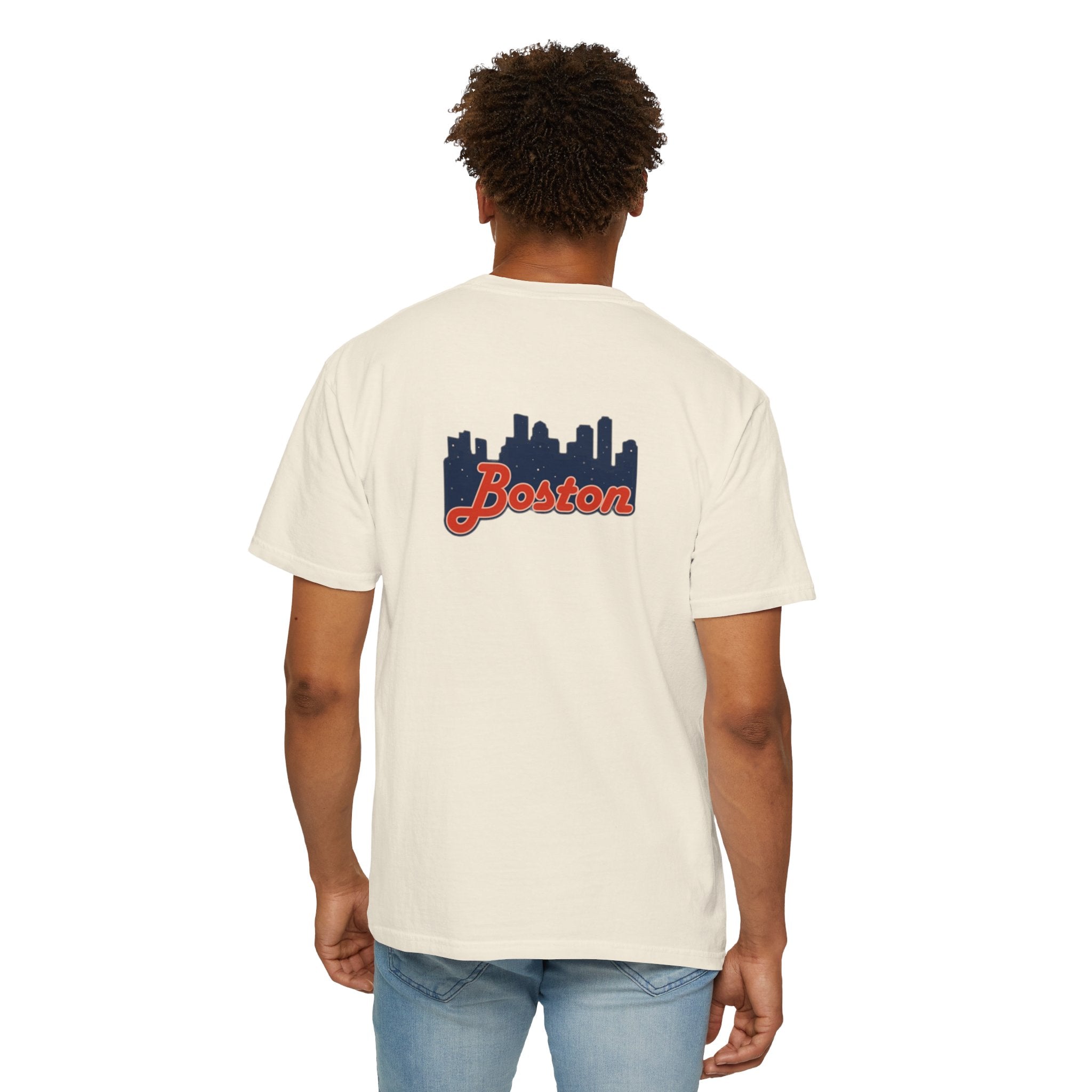 Boston Skyline T-Shirt — Retro Script City Tee