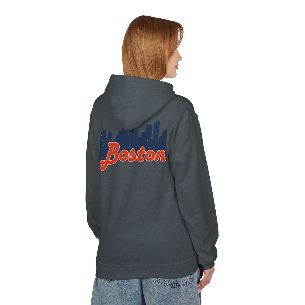 Boston Skyline Hoodie – Retro Script City Sweatshirt