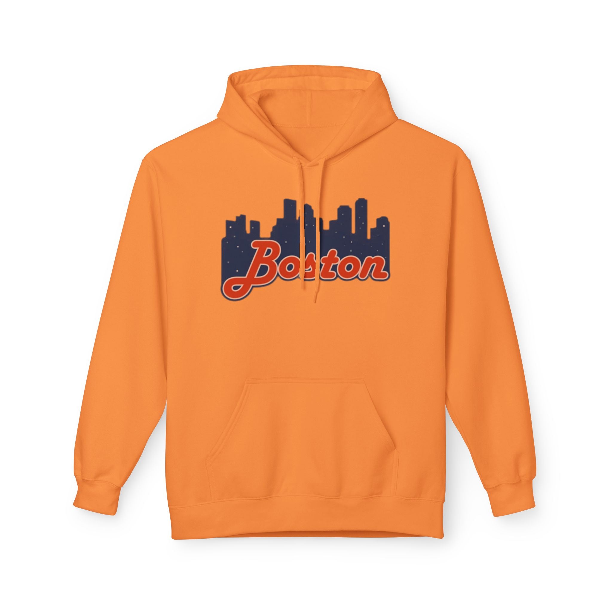 Boston Skyline Hoodie – Retro Script City Sweatshirt