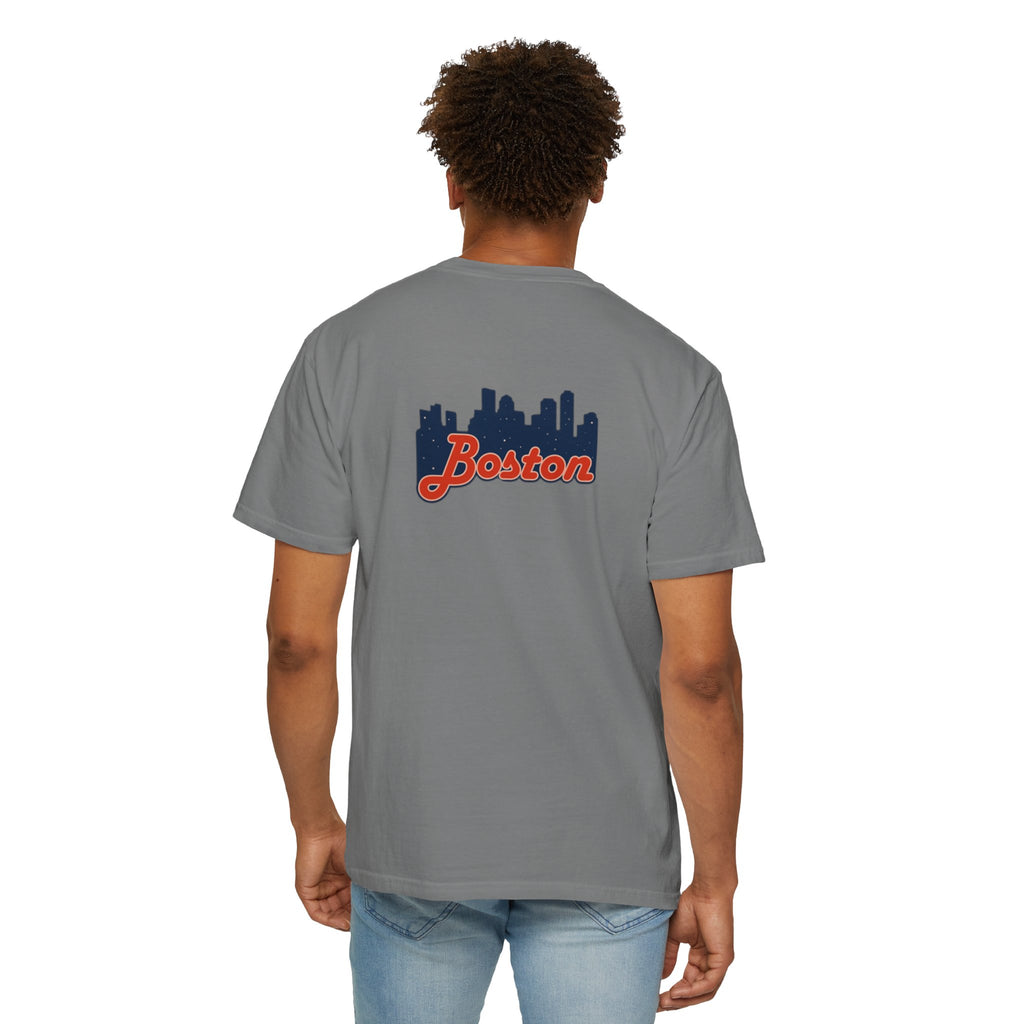 Boston Skyline T-Shirt — Retro Script City Tee