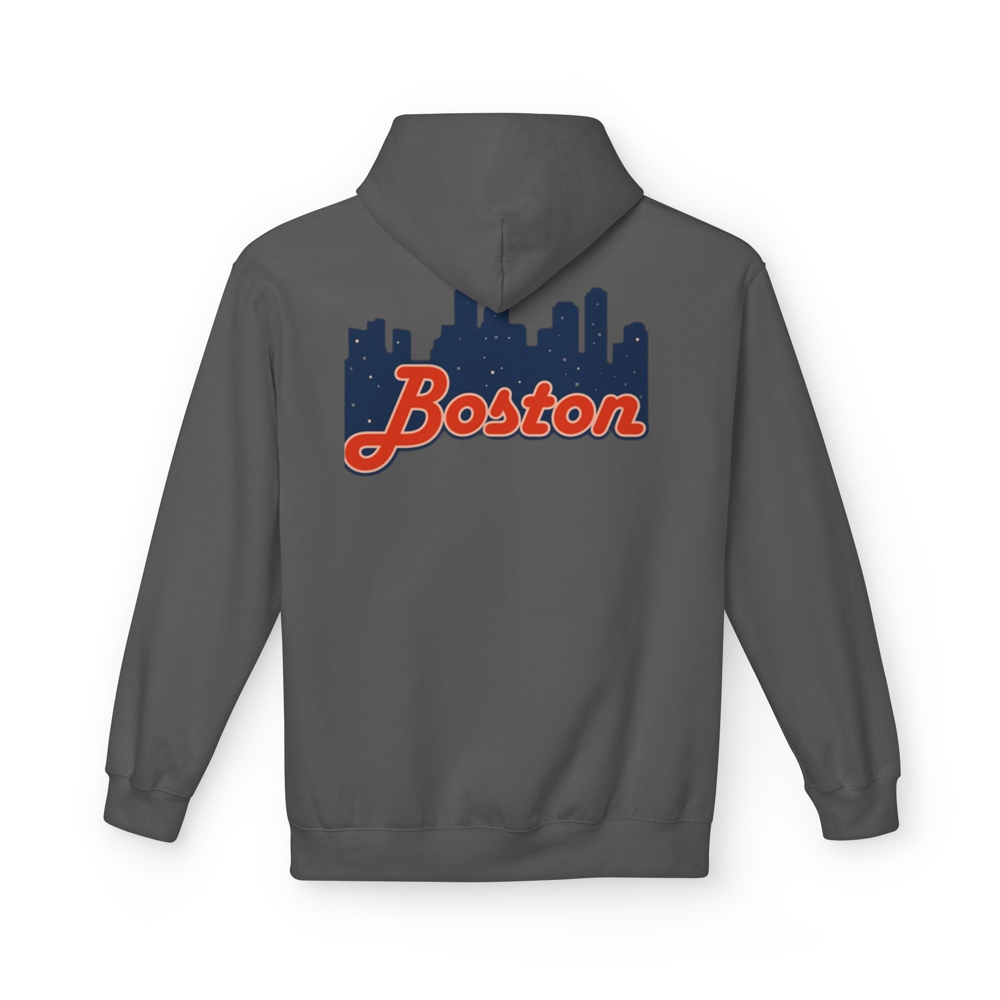 Boston Skyline Hoodie – Retro Script City Sweatshirt