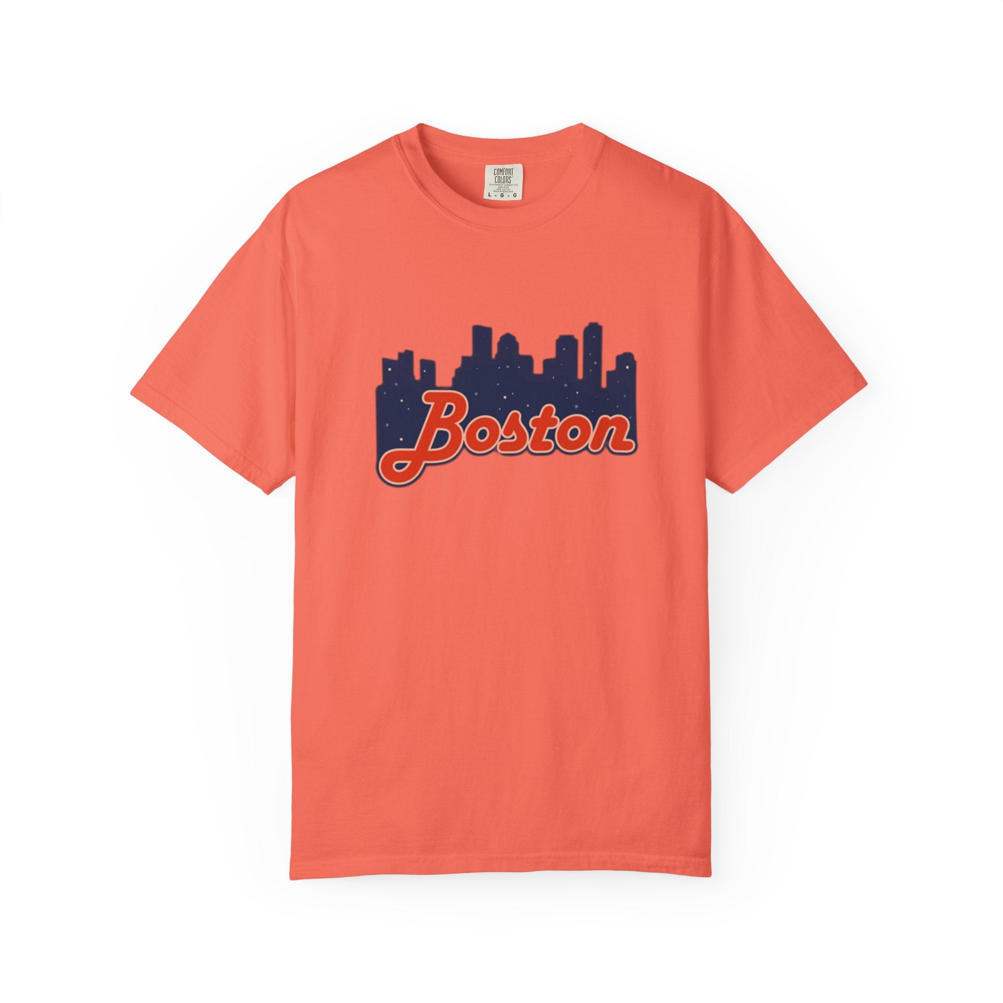 Boston Skyline T-Shirt — Retro Script City Tee