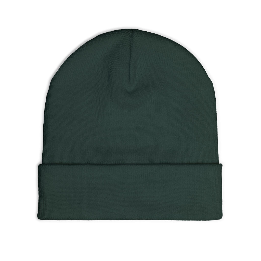 Boston Skyline Embroidered Beanie — Knit Winter Hat