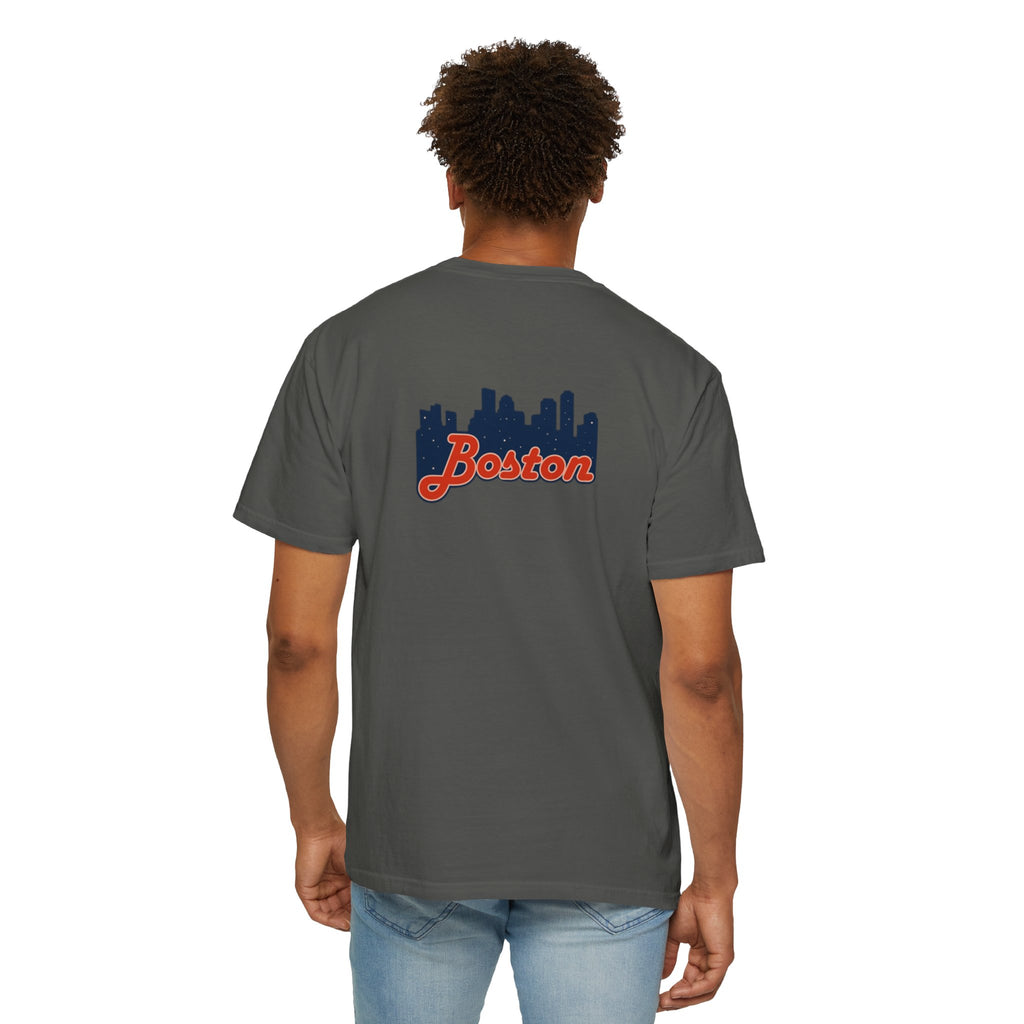 Boston Skyline T-Shirt — Retro Script City Tee