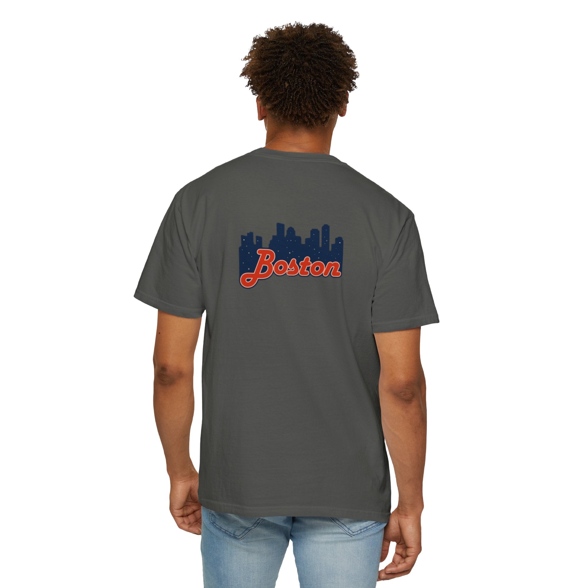 Boston Skyline T-Shirt — Retro Script City Tee