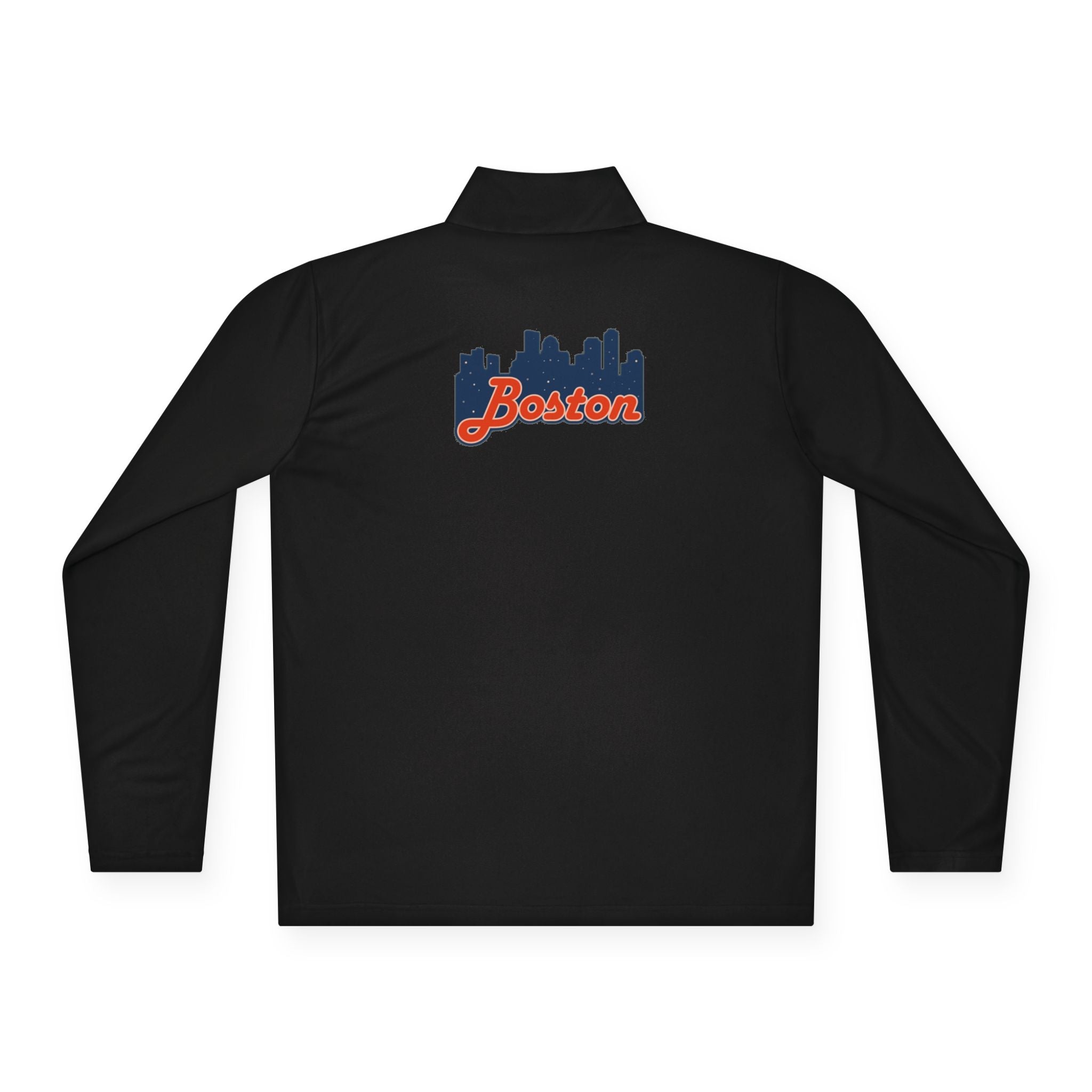 Quarter-Zip Pullover — Boston Skyline Script Logo