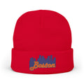 Boston Skyline Embroidered Beanie — Knit Winter Hat