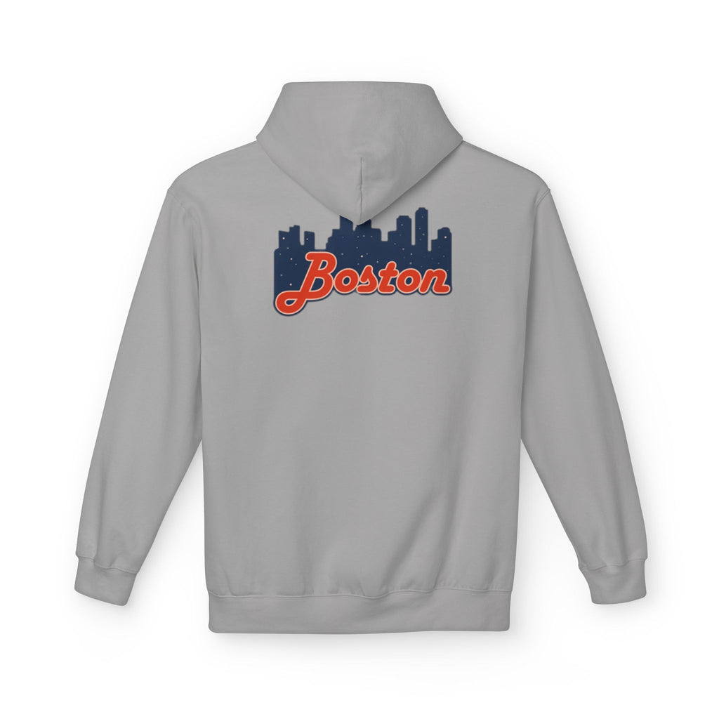 Boston Skyline Hoodie — Retro Script City Skyline Pullover