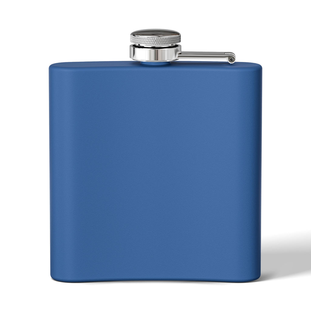 Boston Skyline Stainless Steel Flask — 6oz Travel Hip Flask