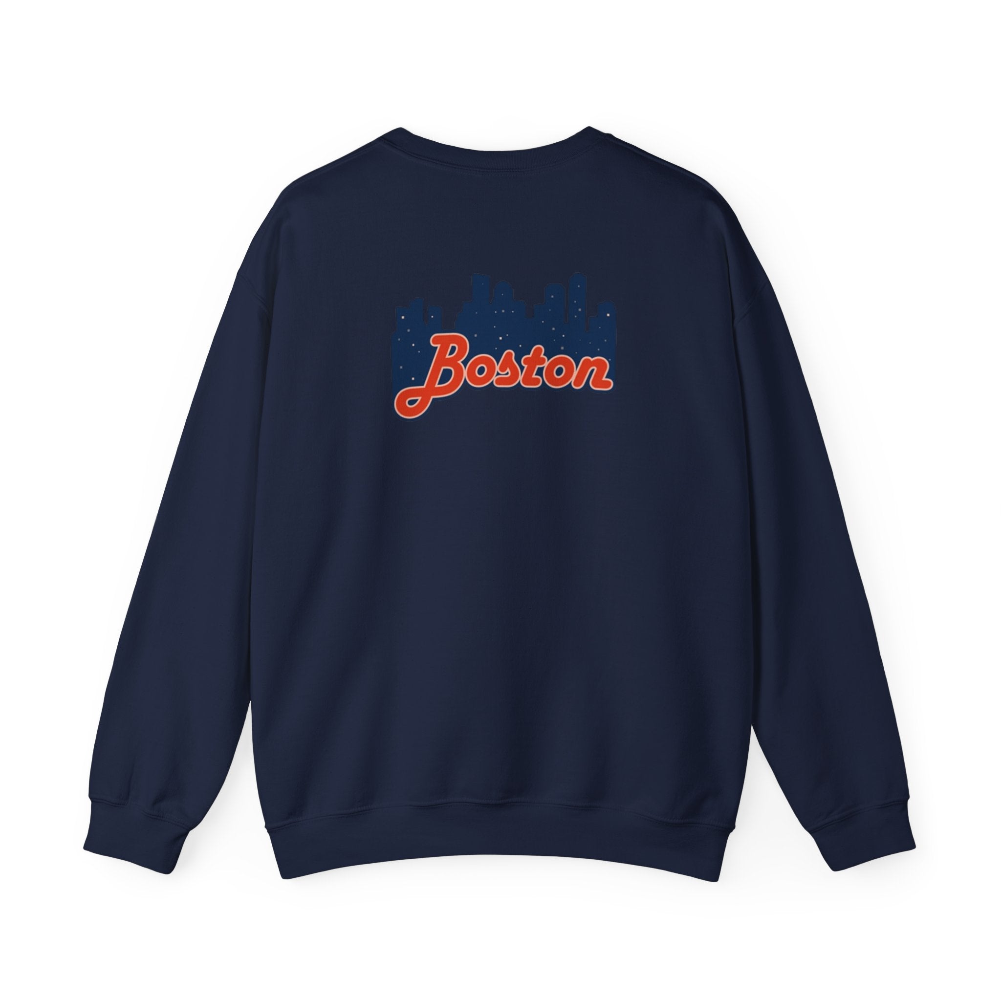 Boston Skyline Crewneck Sweatshirt – Retro Script Cityscape