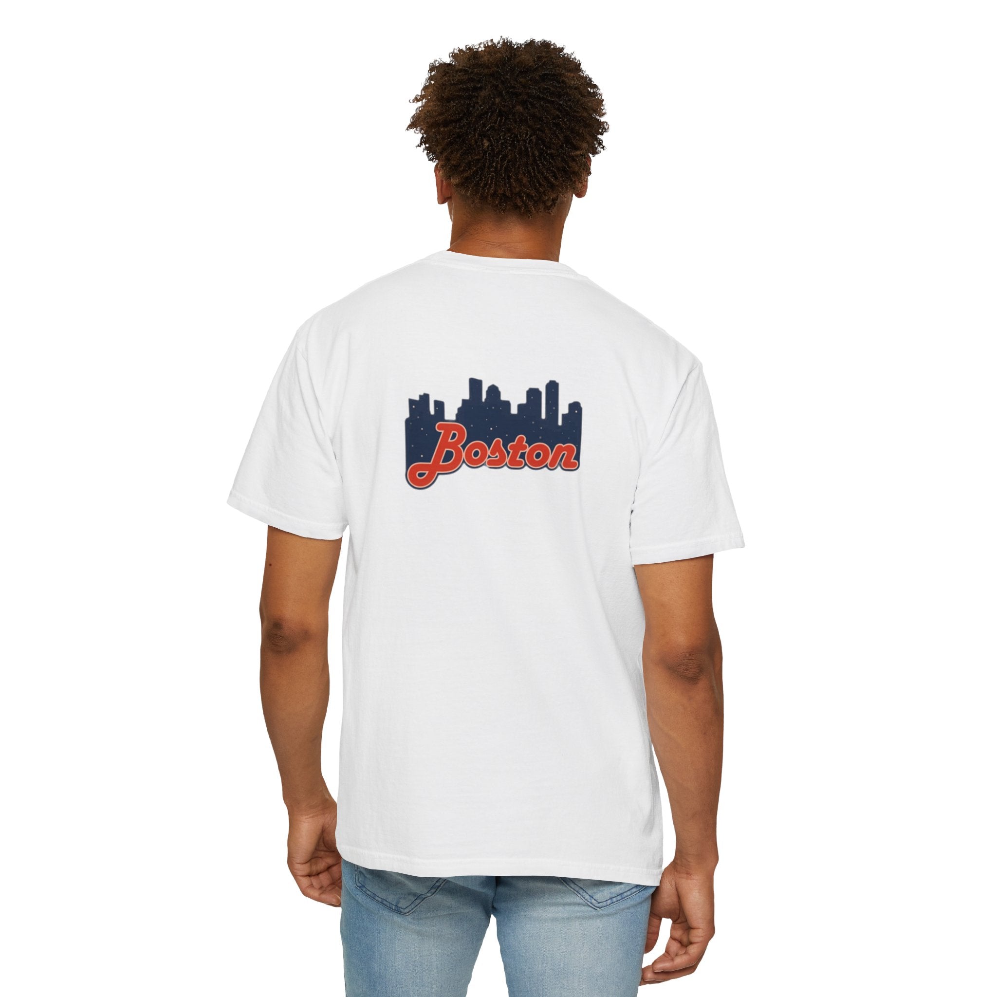Boston Skyline T-Shirt — Retro Script City Tee