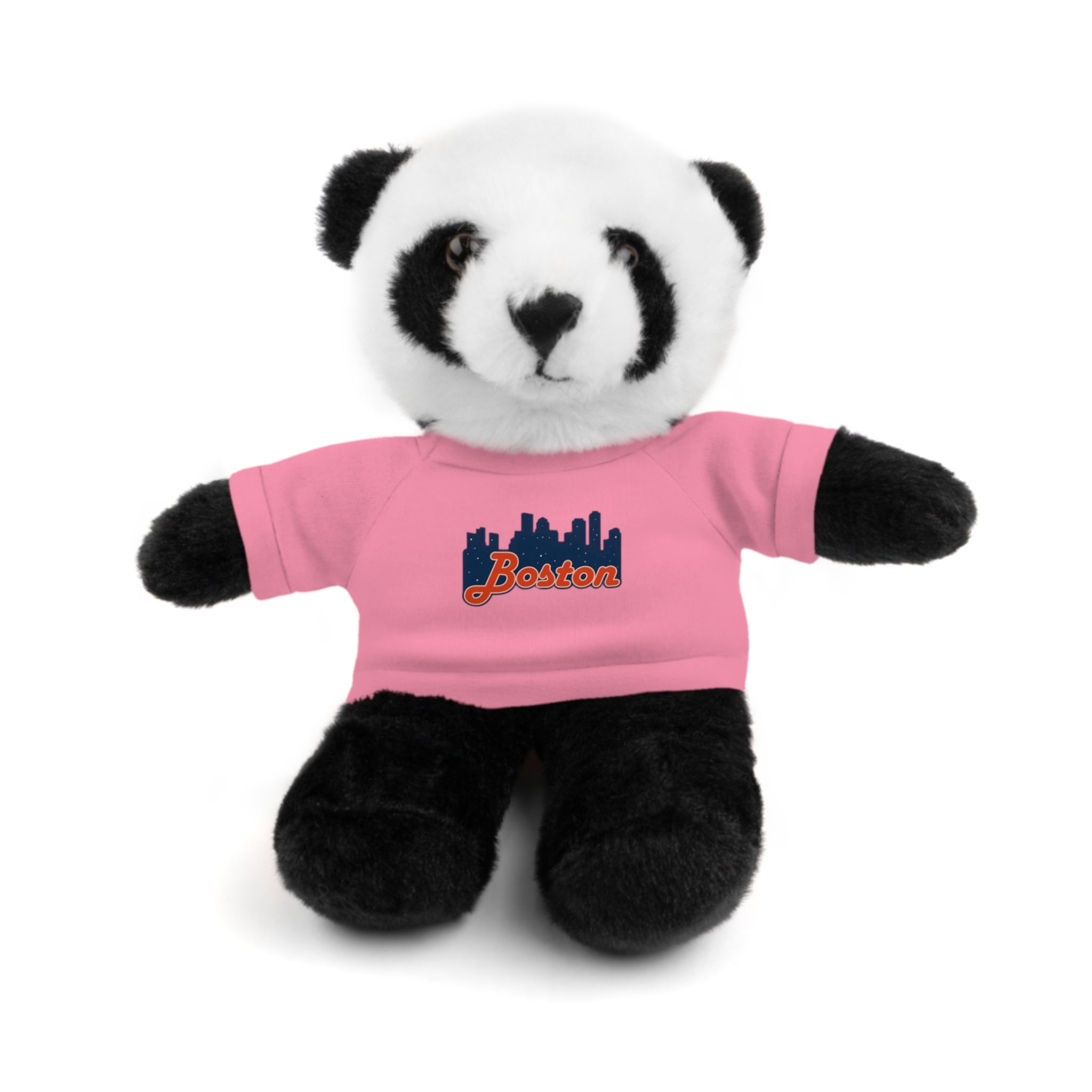 Boston Skyline Teddy Bear with 'Boston' Tee — Plush Souvenir Gift