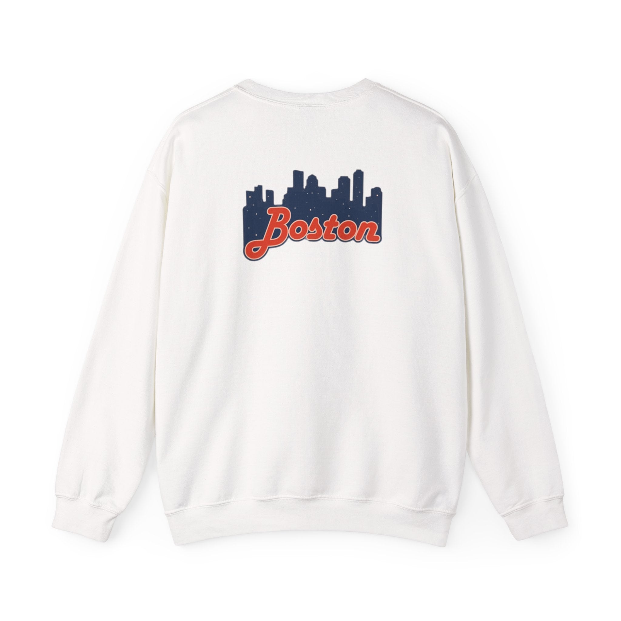 Boston Skyline Crewneck Sweatshirt – Retro Script Cityscape