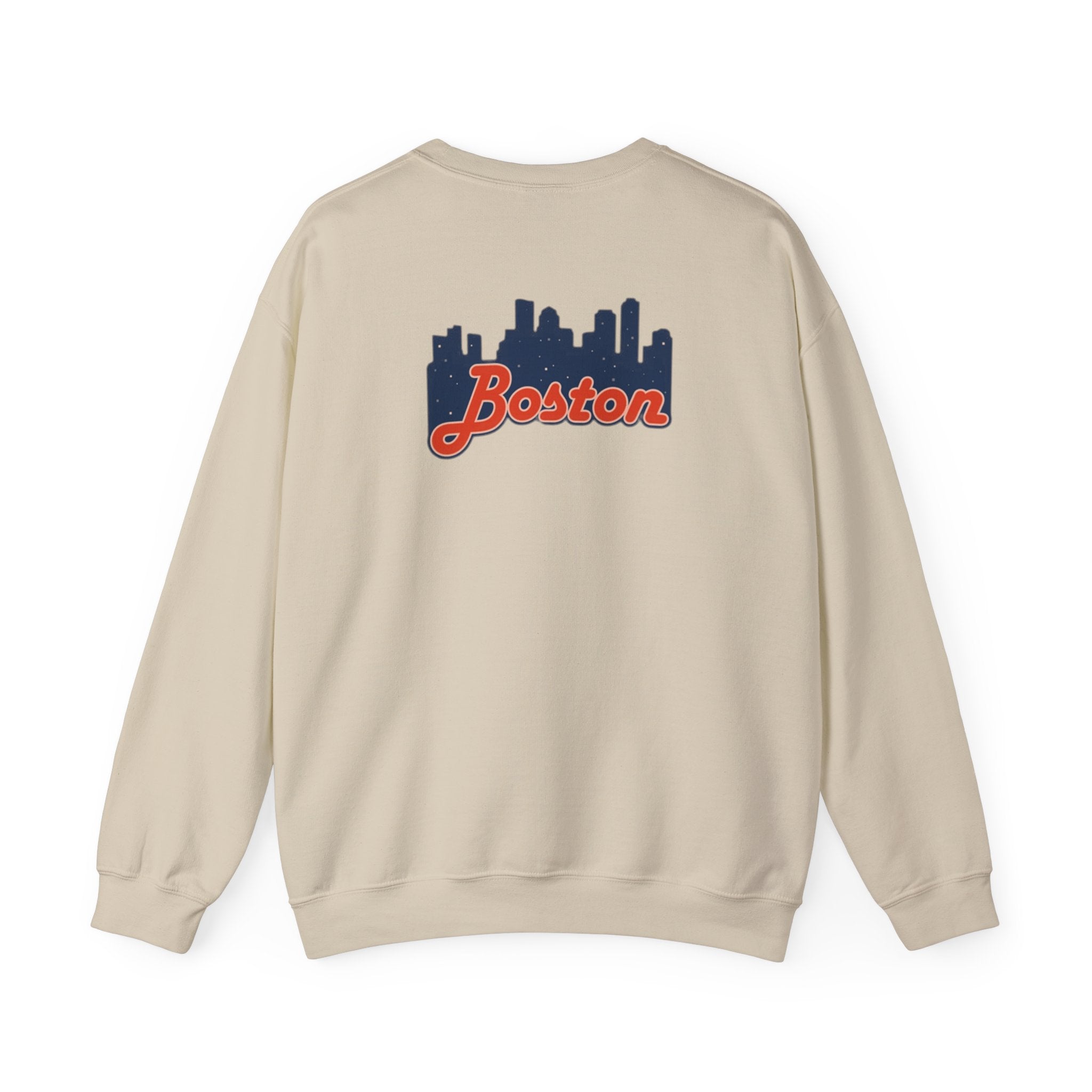 Boston Skyline Crewneck Sweatshirt – Retro Script Cityscape