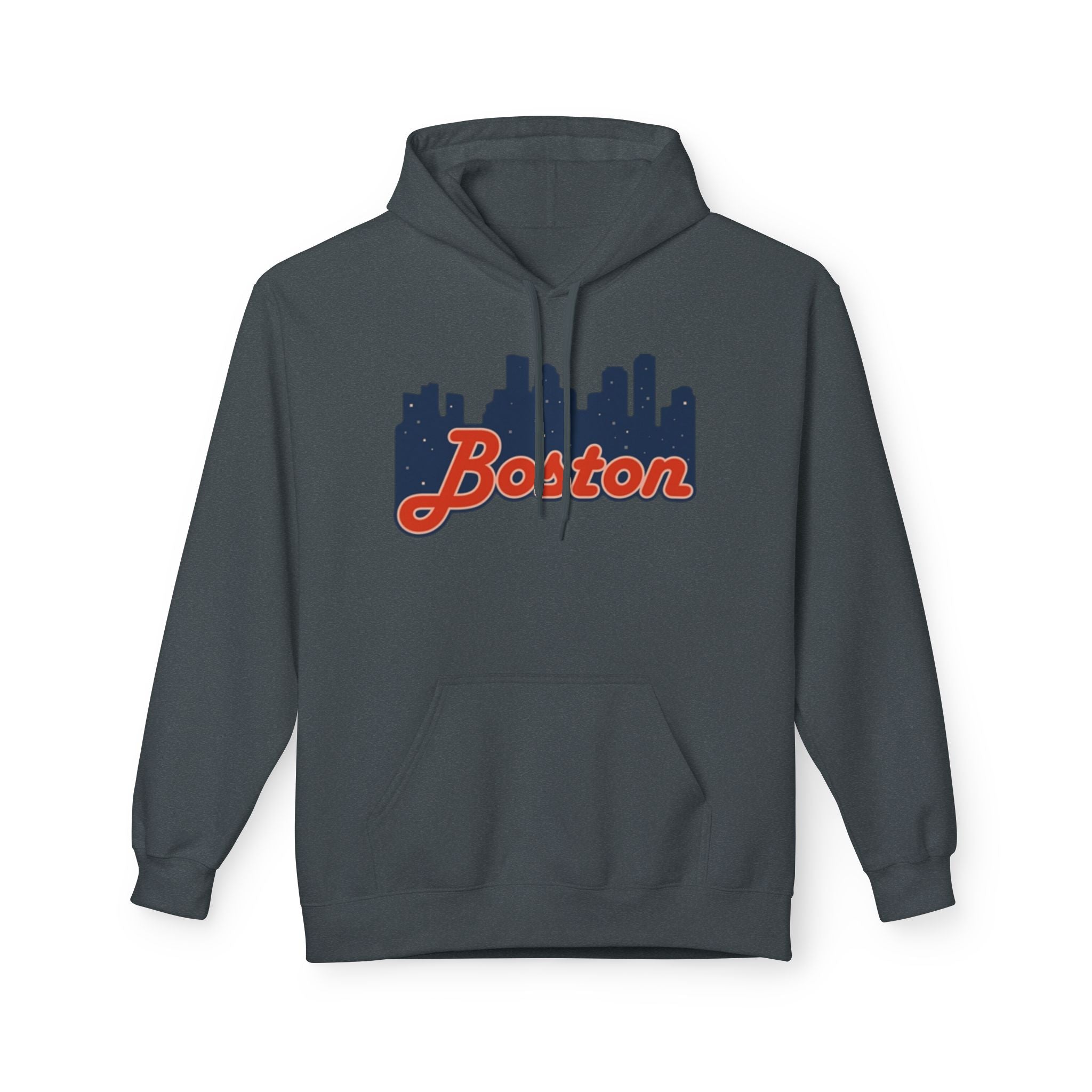 Boston Skyline Hoodie – Retro Script City Sweatshirt