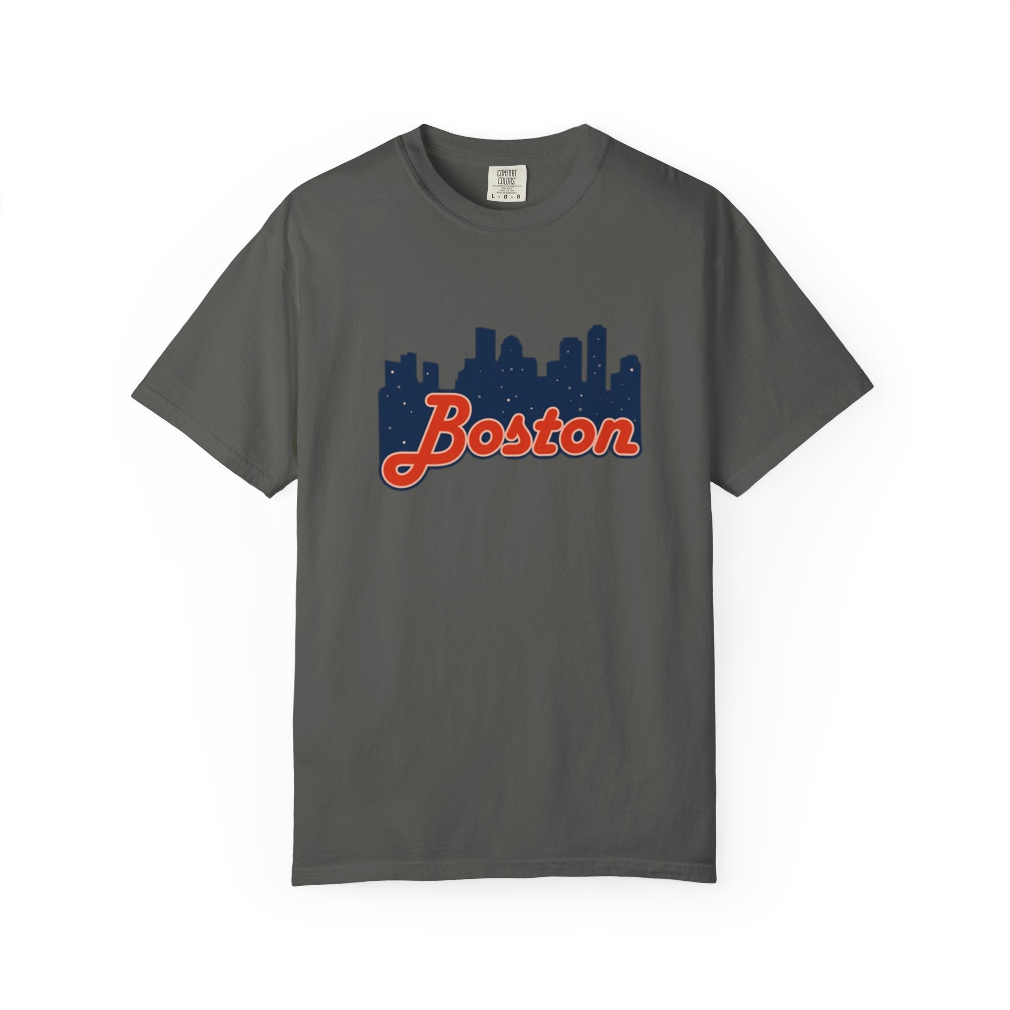 Boston Skyline T-Shirt — Retro Script City Tee