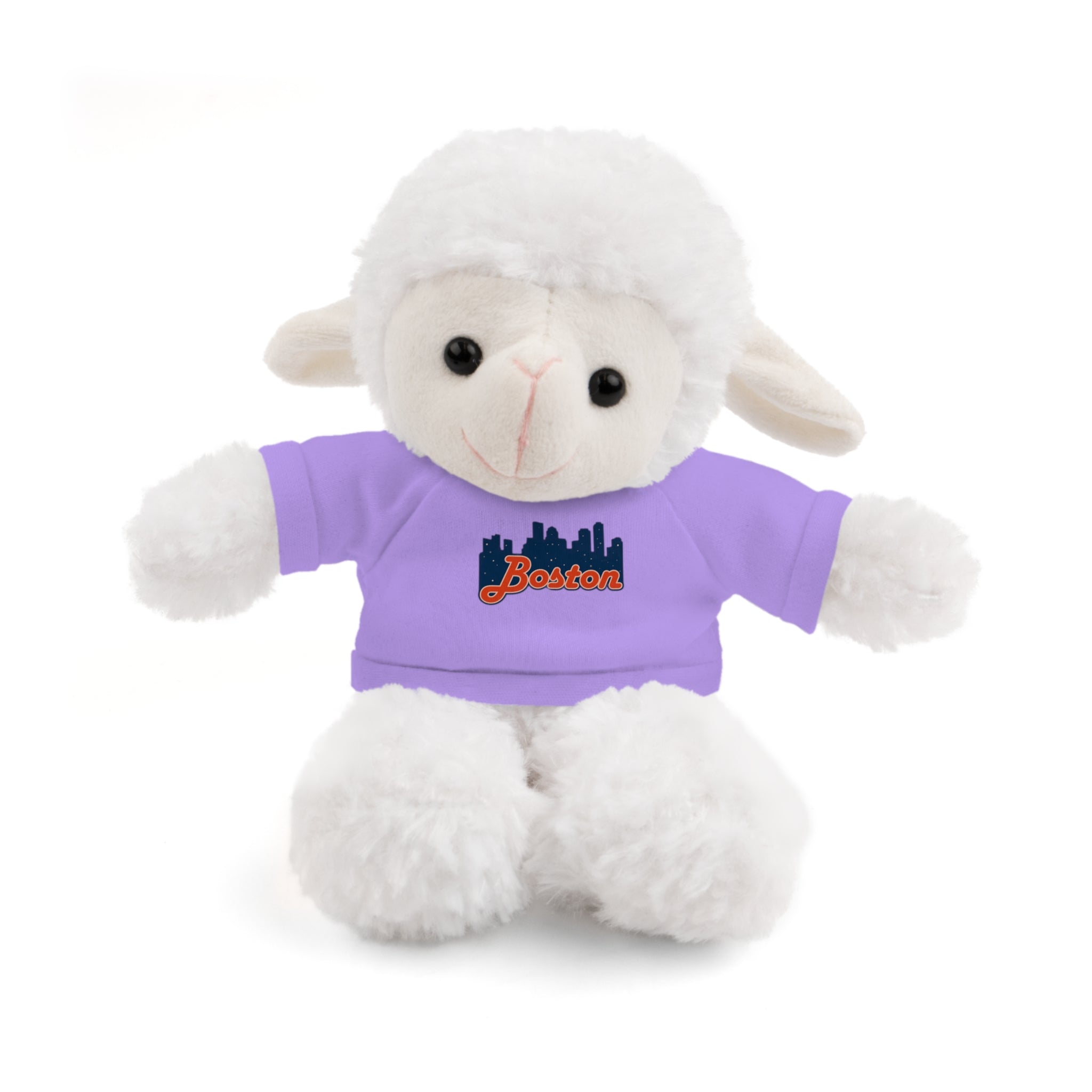 Boston Skyline Teddy Bear with 'Boston' Tee — Plush Souvenir Gift