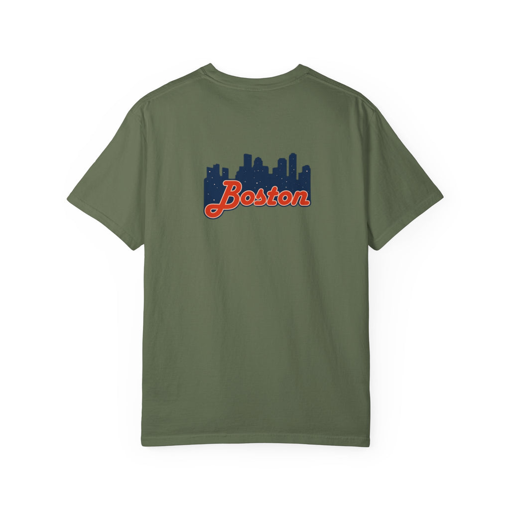 Boston Skyline T-Shirt — Retro Script City Tee
