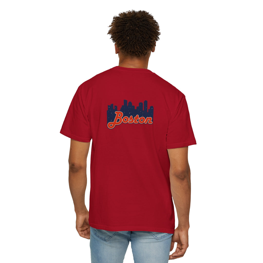Boston Skyline T-Shirt — Retro Script City Tee