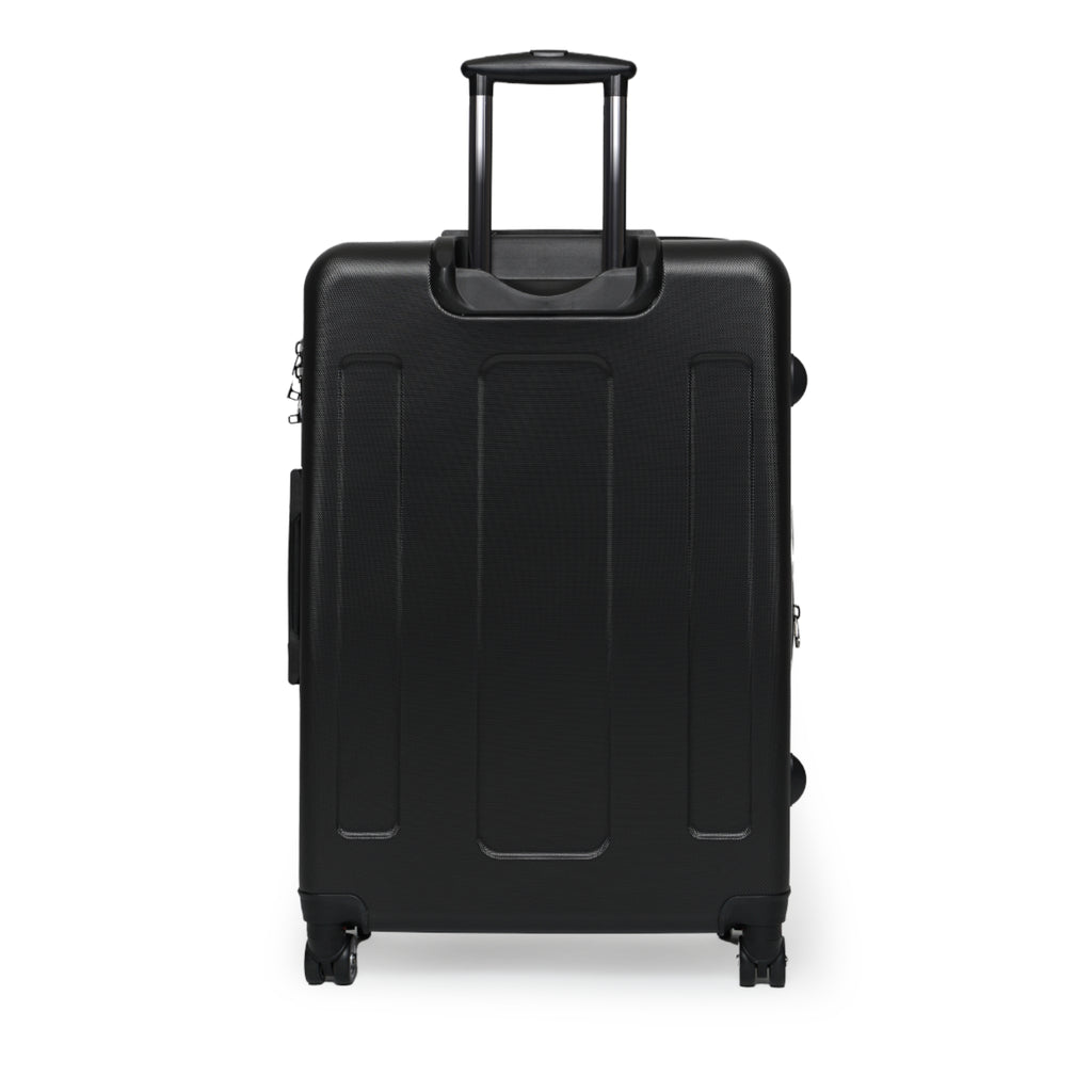 Boston Skyline Carry-On Suitcase – Retro Script Travel Luggage