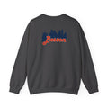 Boston Skyline Crewneck Sweatshirt – Retro Script Cityscape
