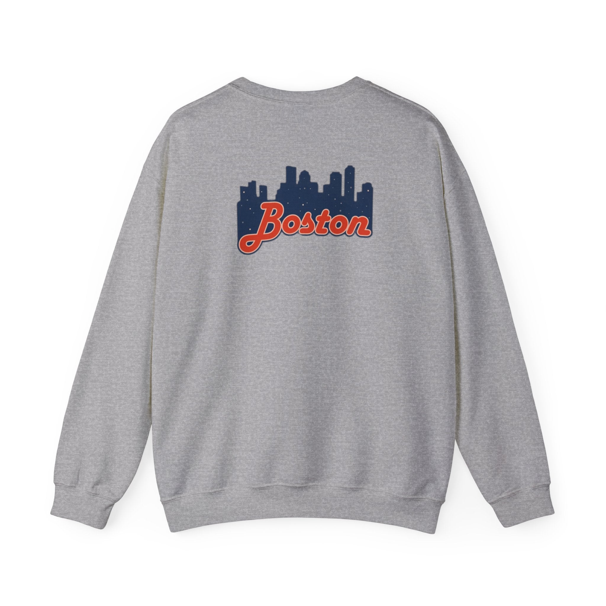 Boston Skyline Crewneck Sweatshirt – Retro Script Cityscape