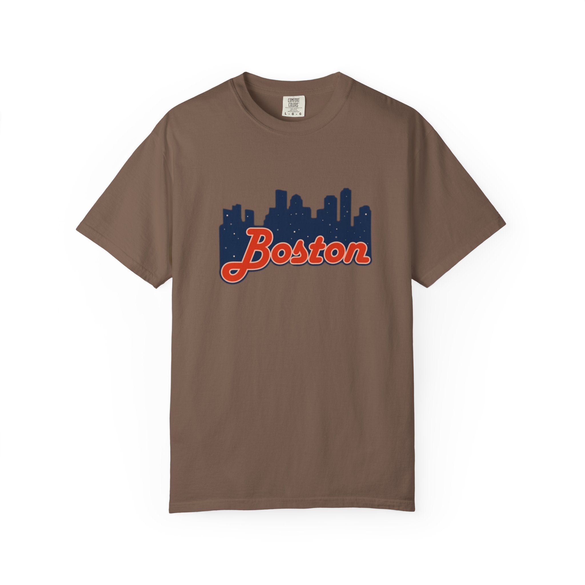 Boston Skyline T-Shirt — Retro Script City Tee