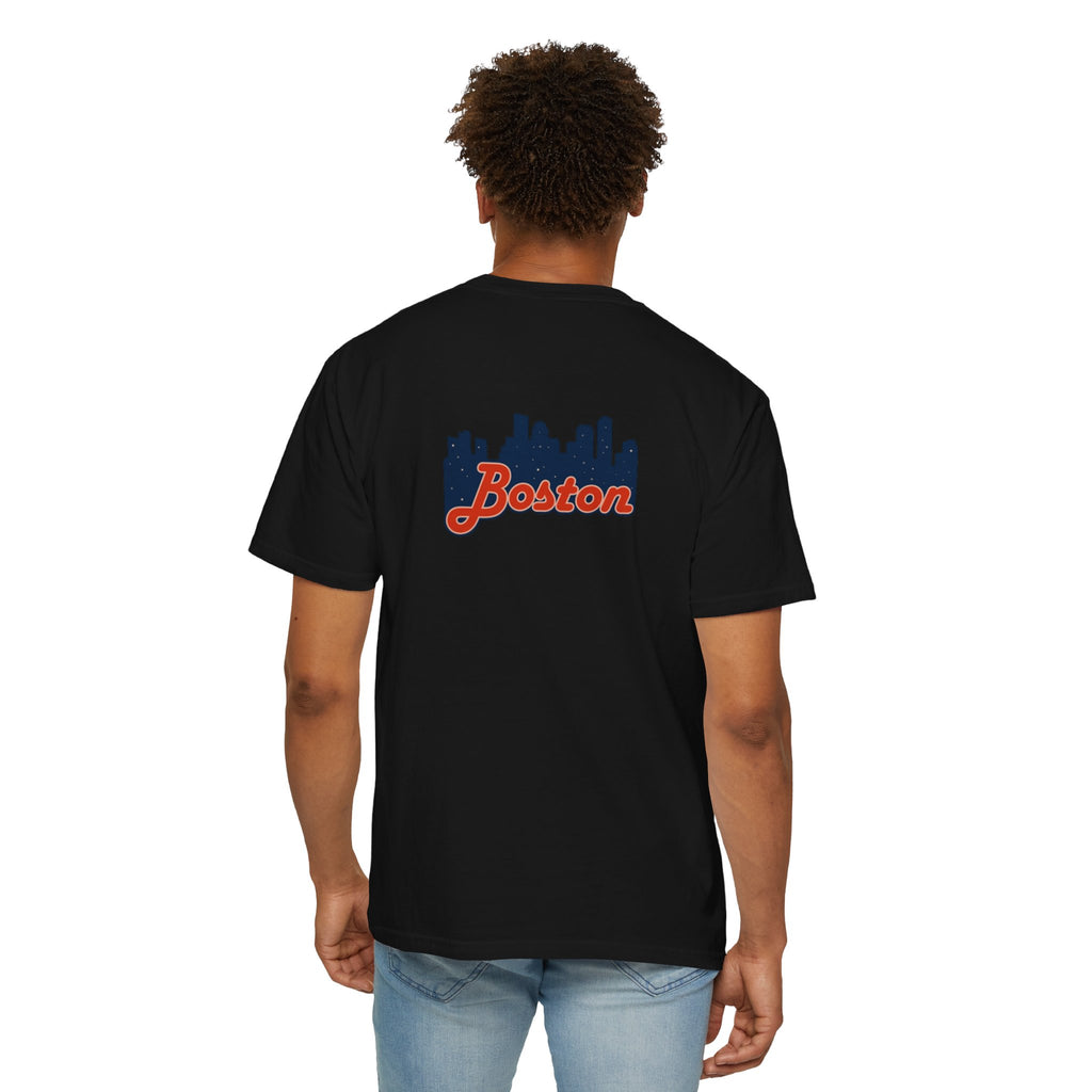Boston Skyline T-Shirt — Retro Script City Tee