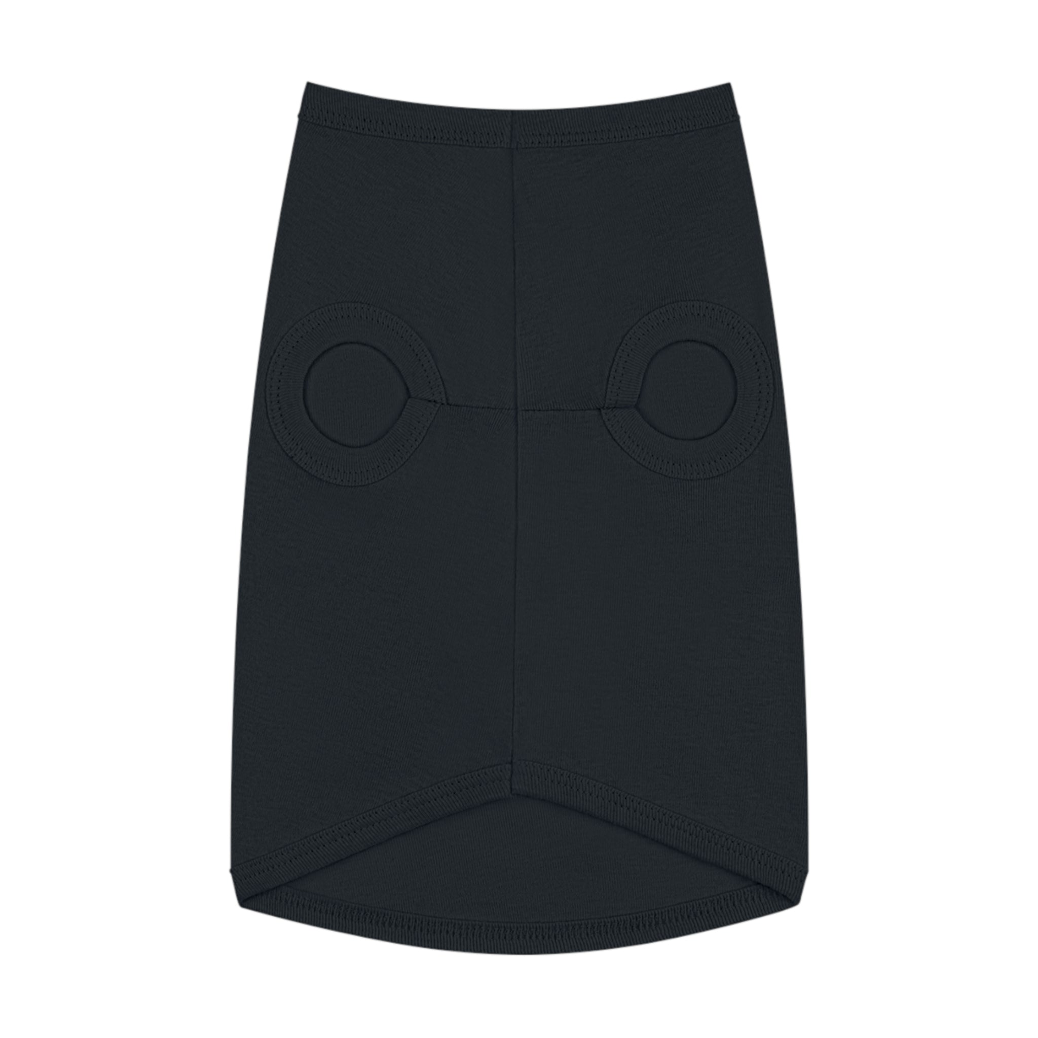 Boston Skyline Pet Tank Top - Navy Dog Shirt with Retro Script