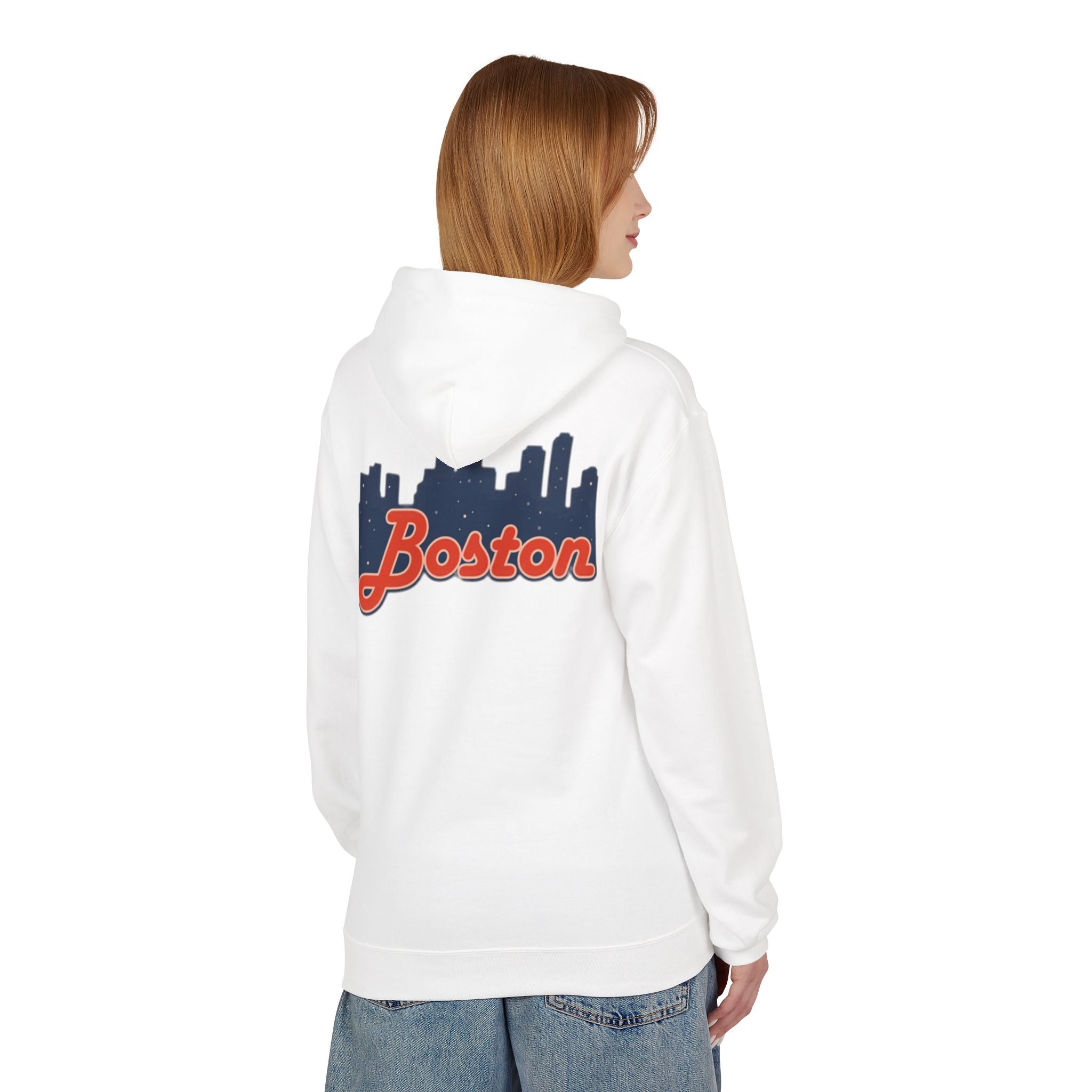 Boston Skyline Hoodie – Retro Script City Sweatshirt