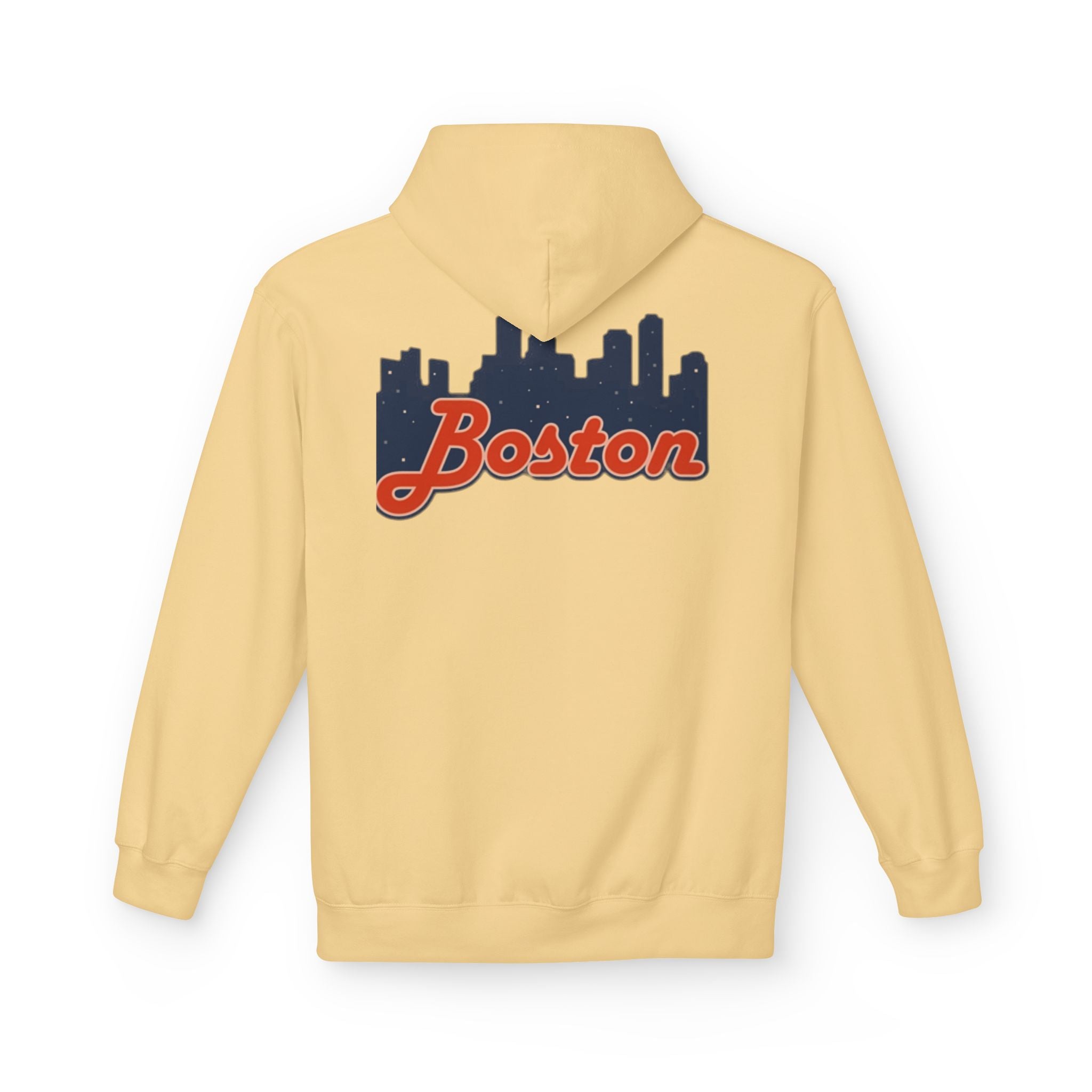 Boston Skyline Hoodie – Retro Script City Sweatshirt