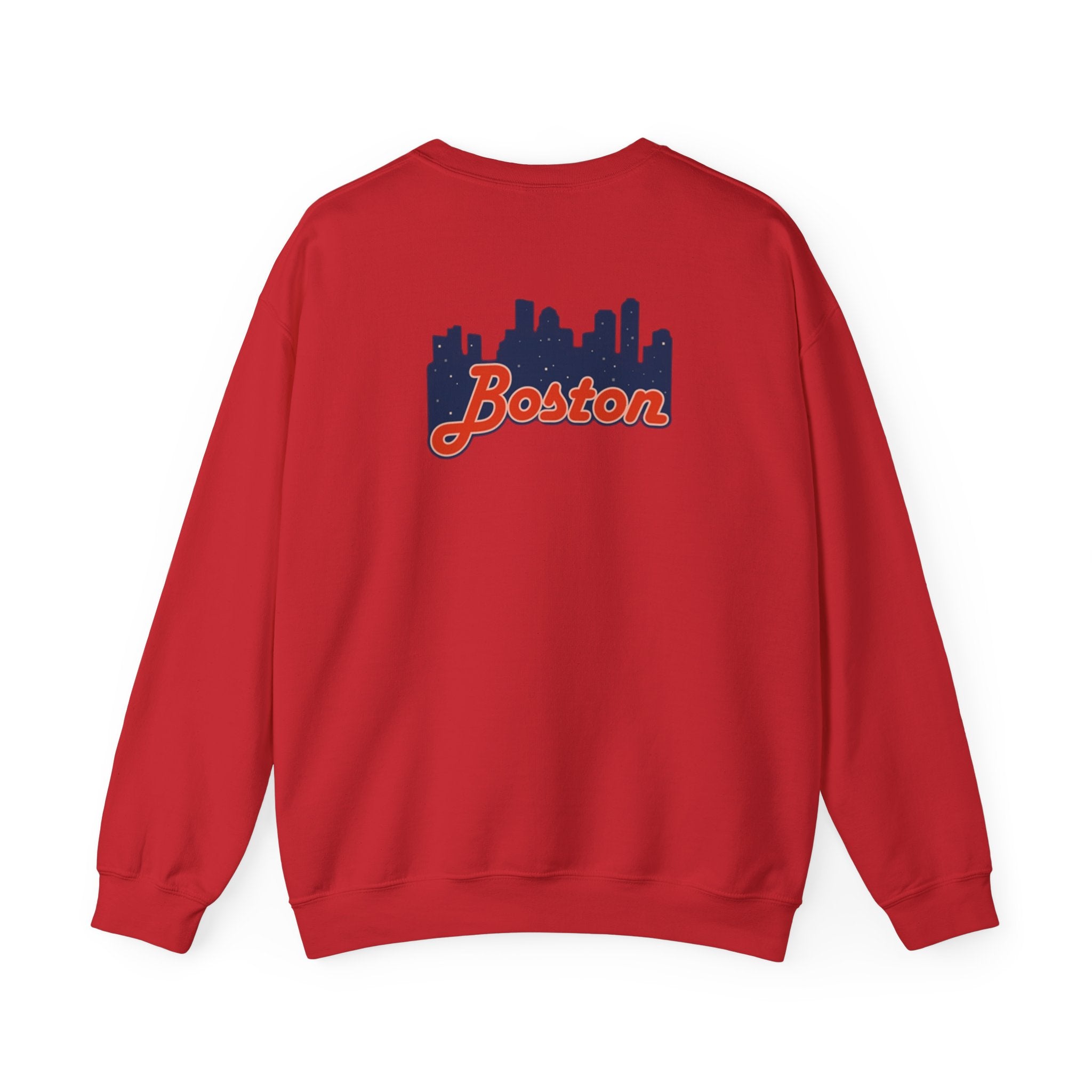 Boston Skyline Crewneck Sweatshirt – Retro Script Cityscape