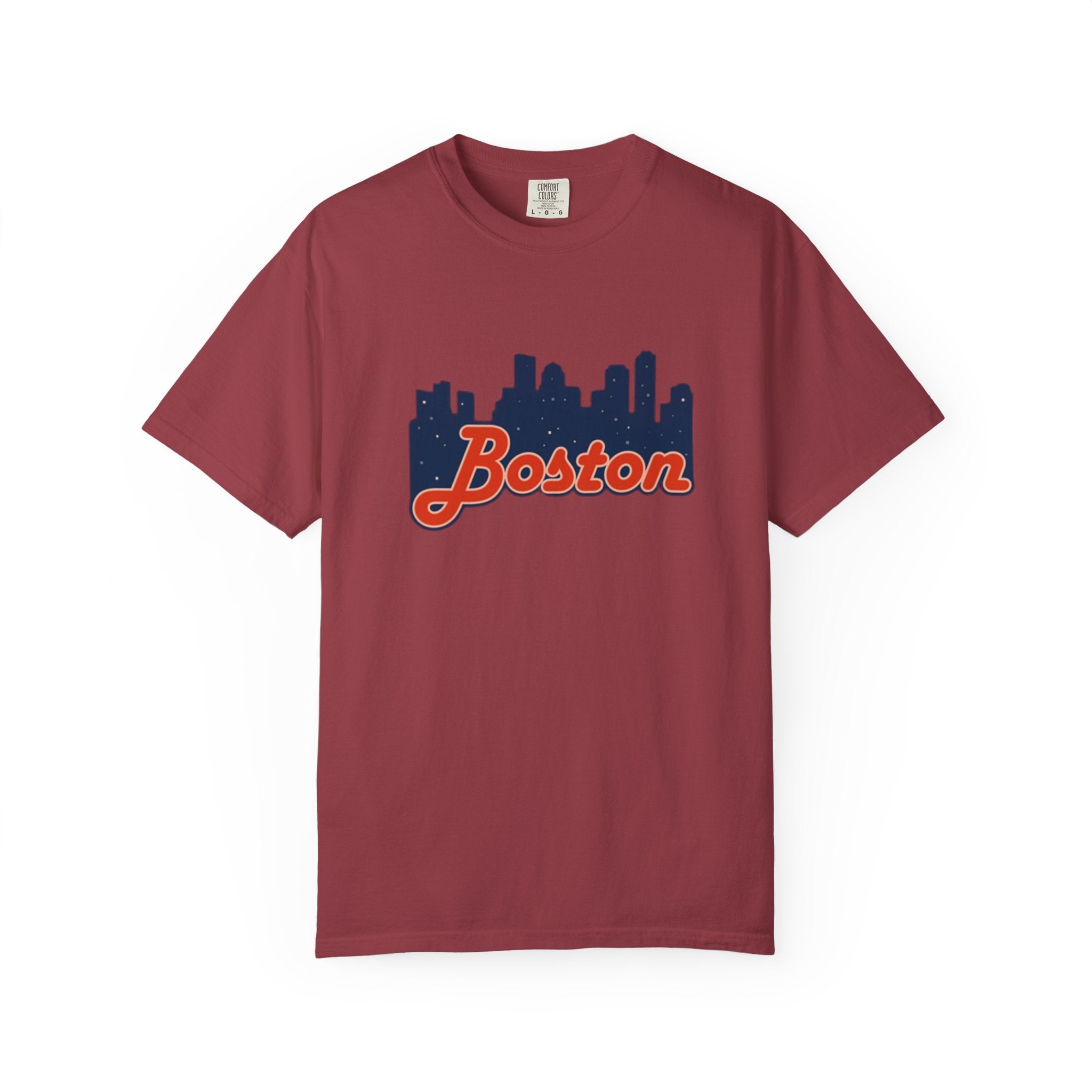 Boston Skyline T-Shirt — Retro Script City Tee