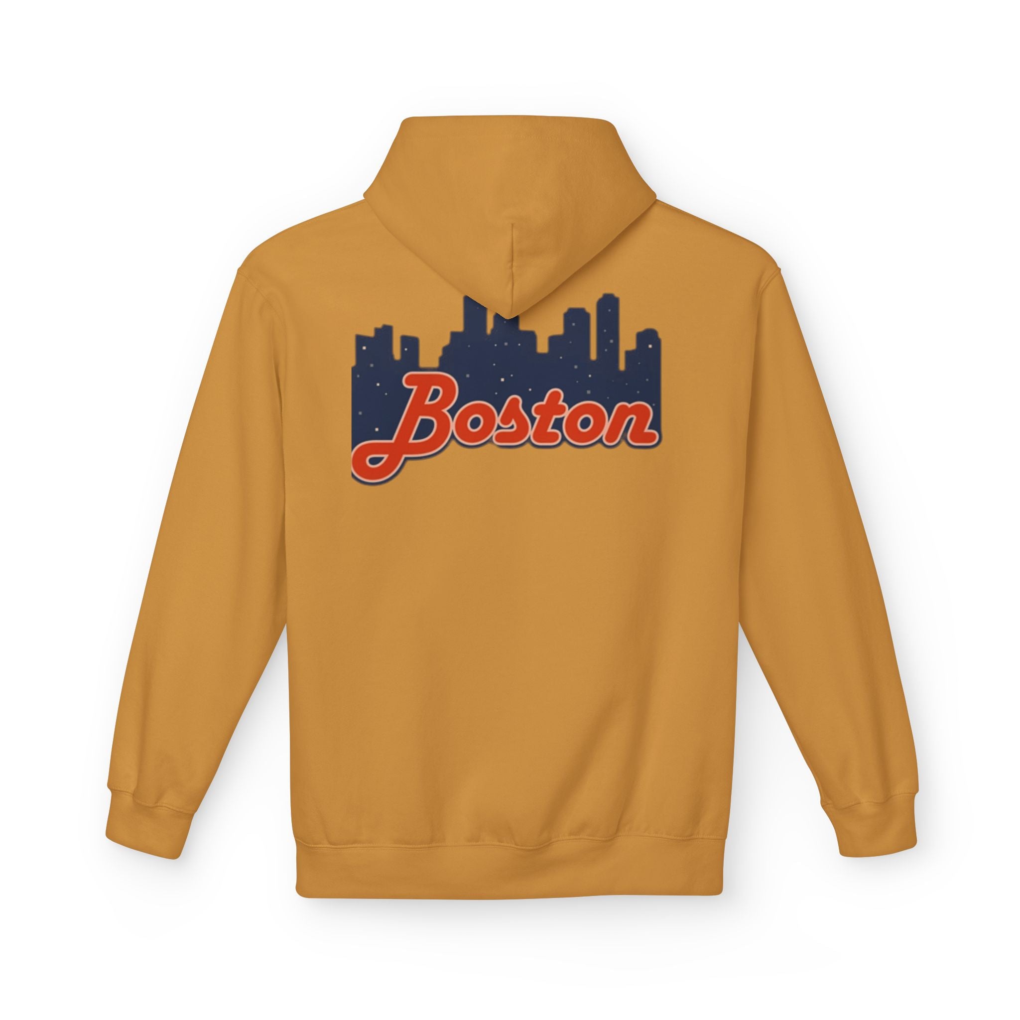 Boston Skyline Hoodie – Retro Script City Sweatshirt