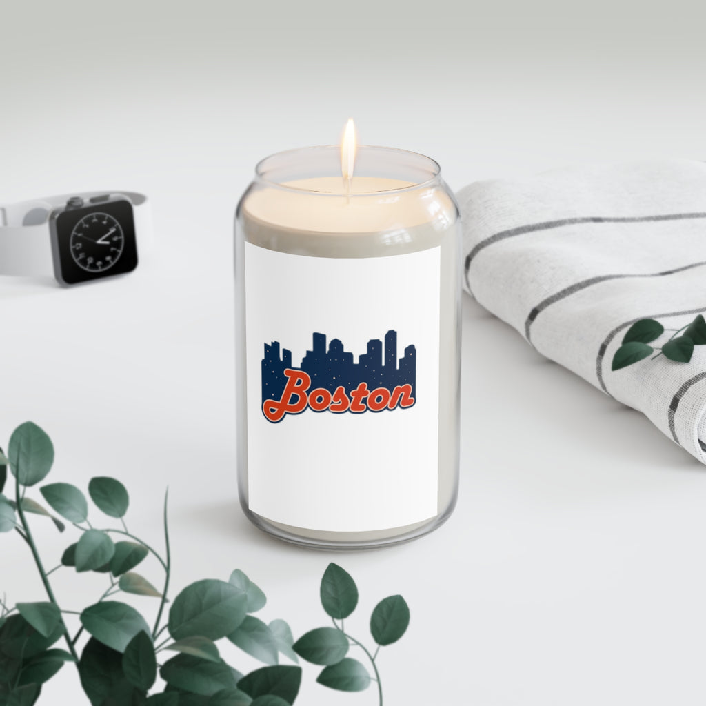 Boston Skyline Soy Candle — 13.75oz Scented Jar