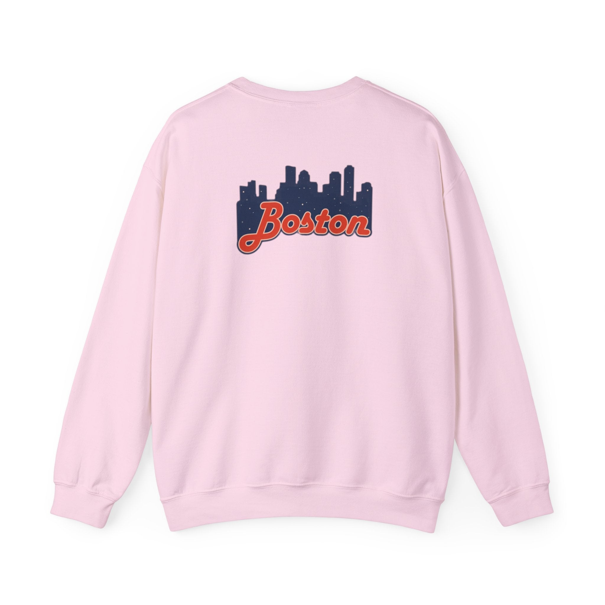 Boston Skyline Crewneck Sweatshirt – Retro Script Cityscape