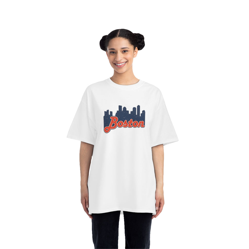 Boston Skyline Script T-Shirt