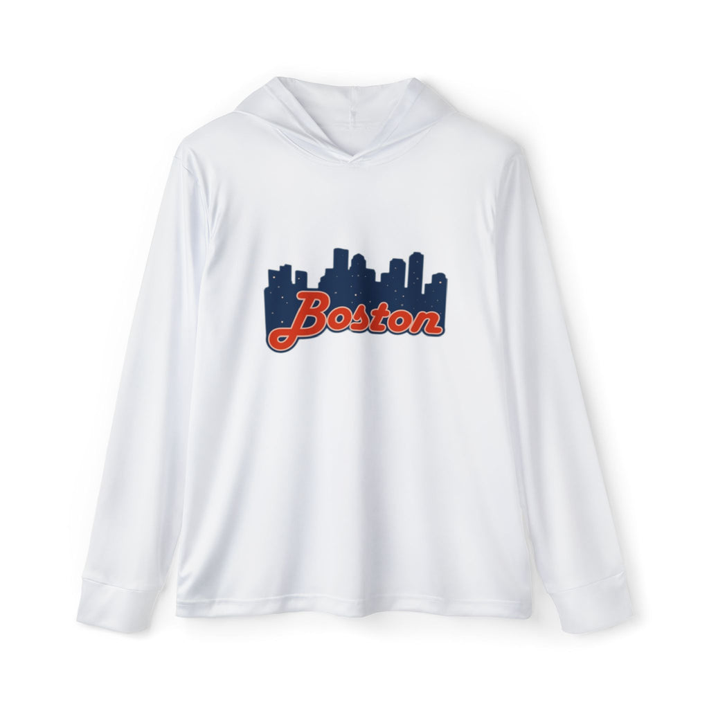 Boston Skyline Hoodie — Men's Sports Warmup Pullover