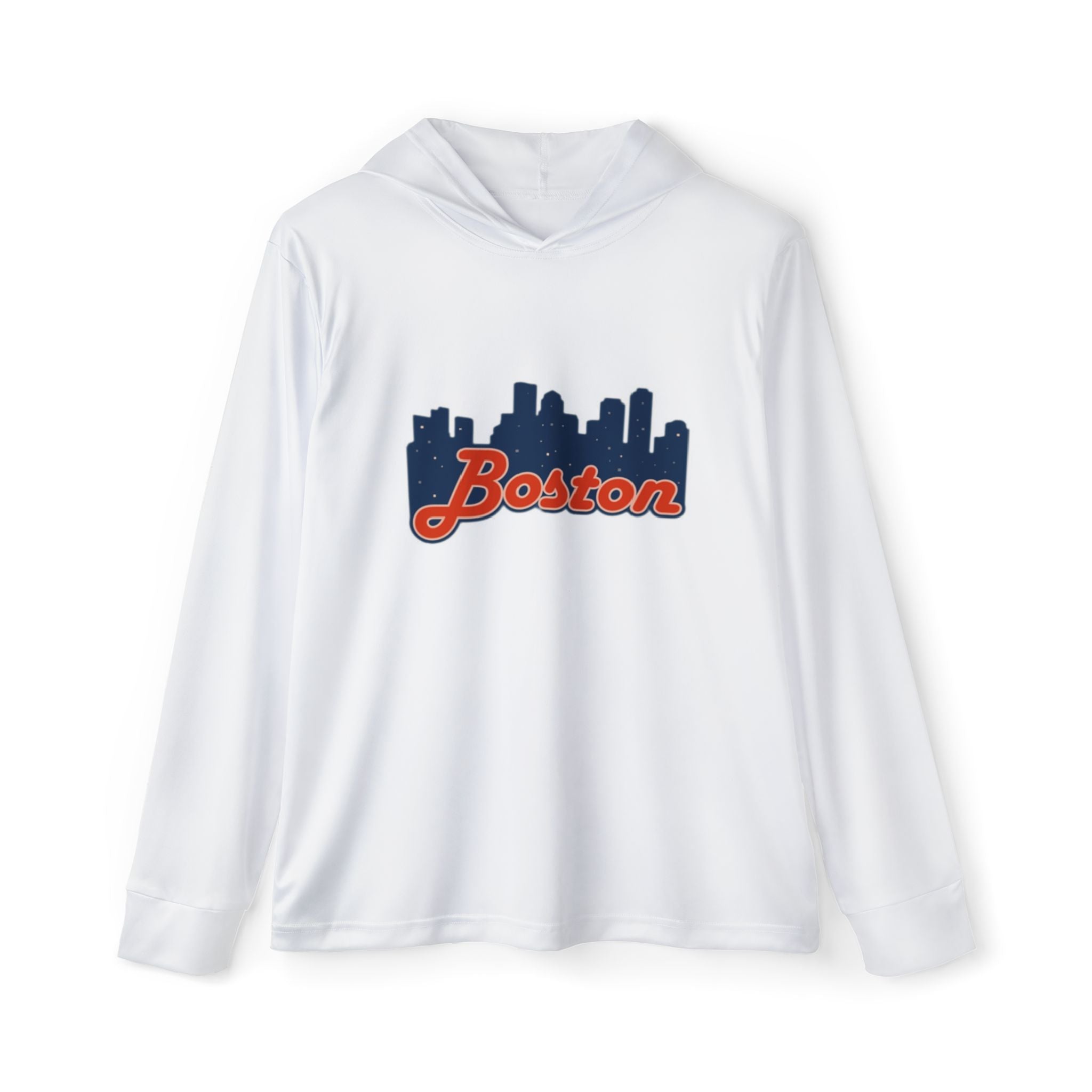 Boston Skyline Hoodie — Men's Sports Warmup Pullover