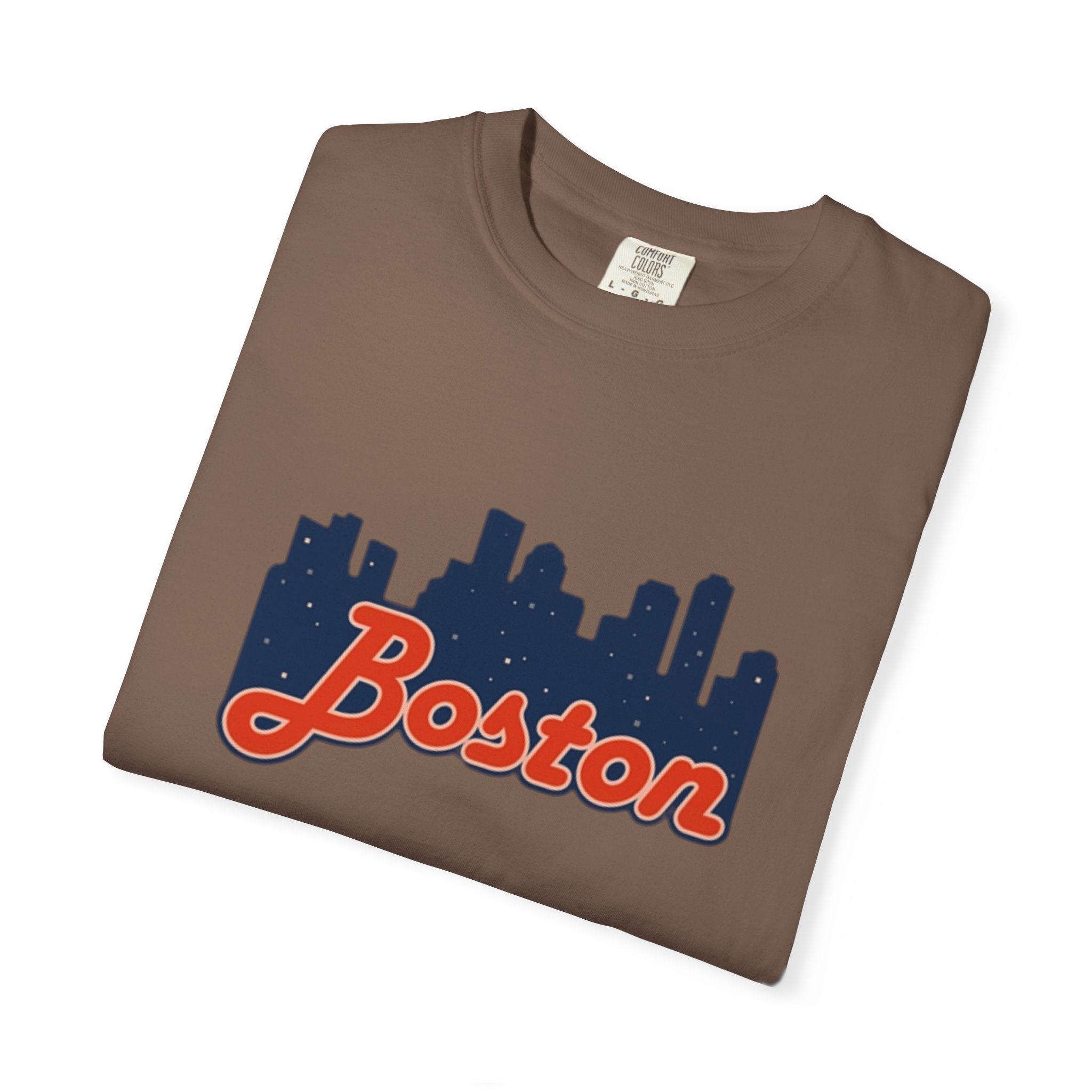 Boston Skyline T-Shirt — Retro Script City Tee