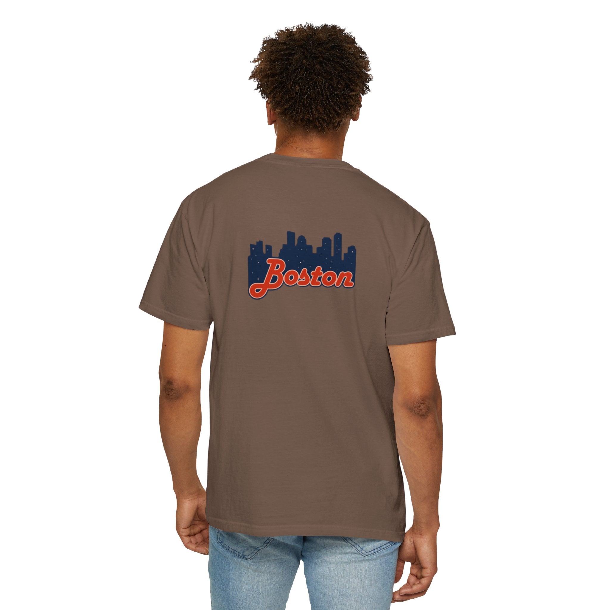 Boston Skyline T-Shirt — Retro Script City Tee