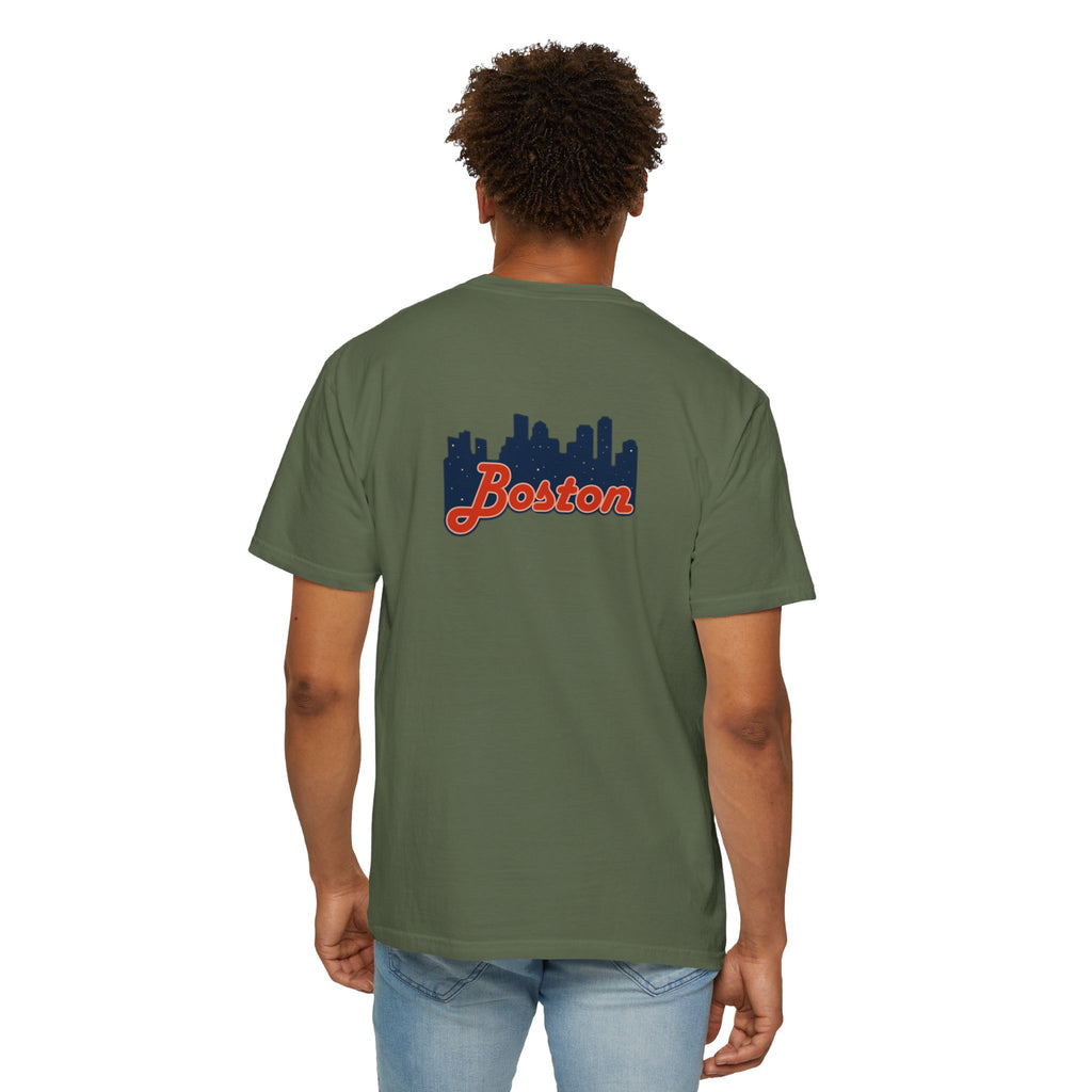Boston Skyline T-Shirt — Retro Script City Tee