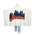 Boston Skyline Hooded Blanket — Cozy Snuggle Throw for Fans & Gifts