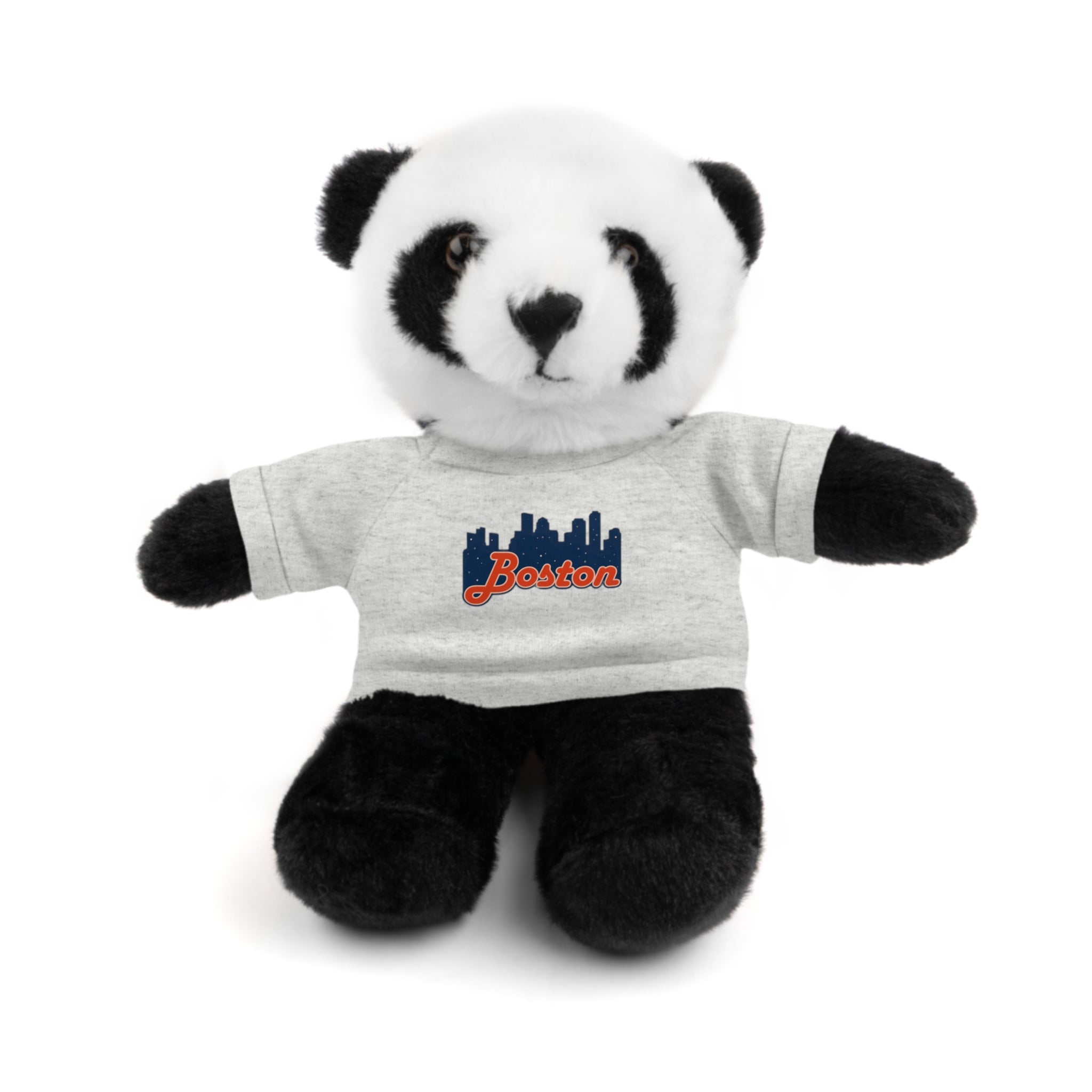 Boston Skyline Teddy Bear with 'Boston' Tee — Plush Souvenir Gift