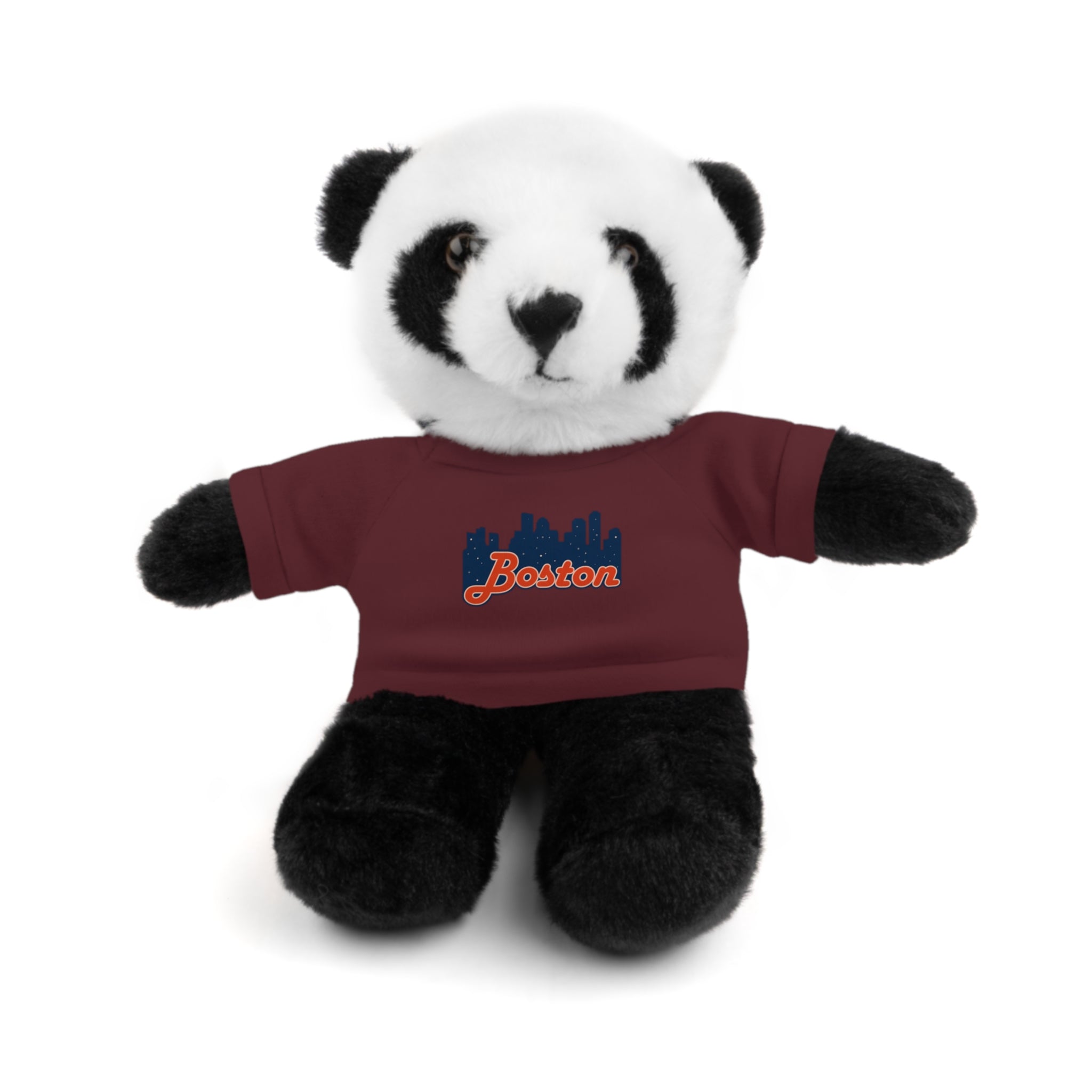 Boston Skyline Teddy Bear with 'Boston' Tee — Plush Souvenir Gift