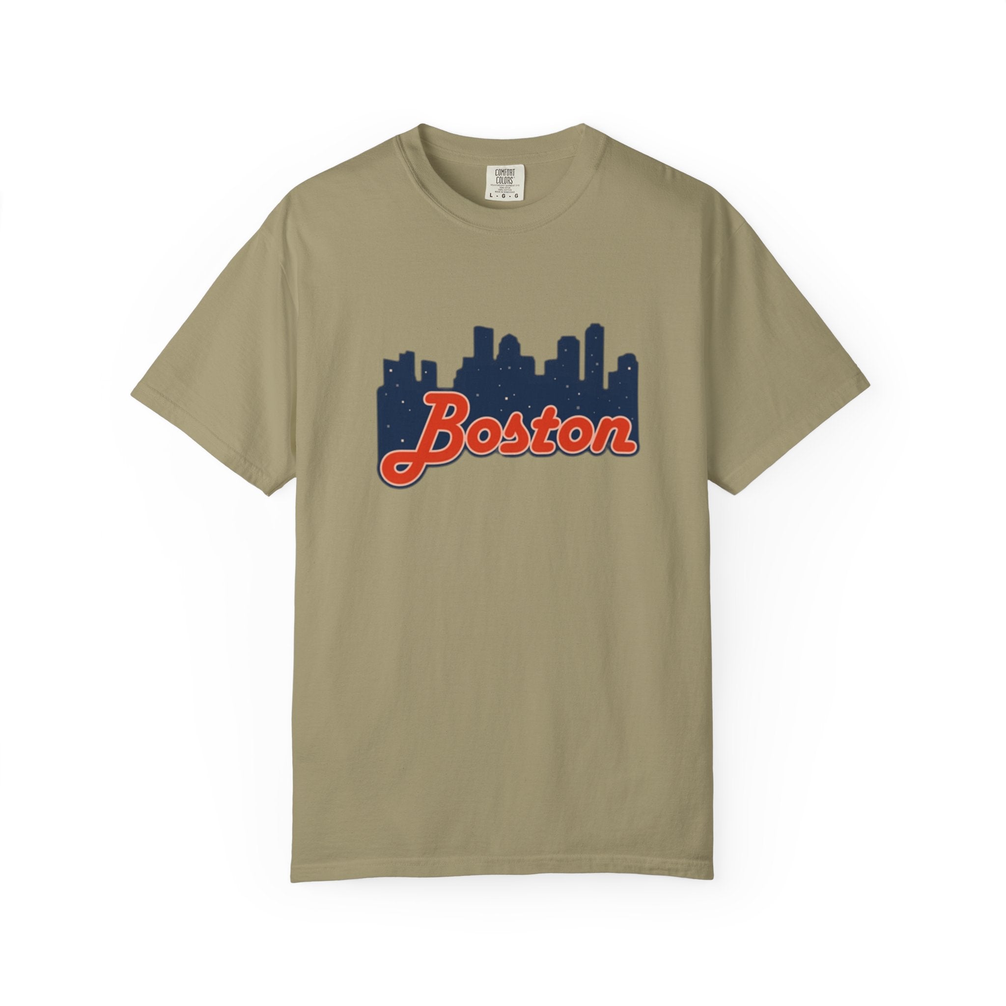 Boston Skyline T-Shirt — Retro Script City Tee